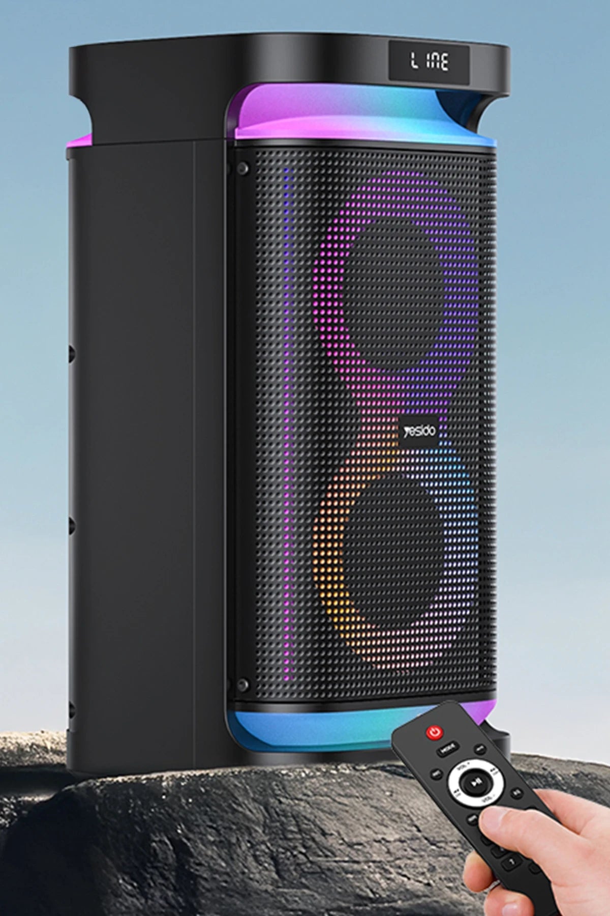YSW29 – 40 W RGB Bluetooth Hoparlör | 4400 mAh Batarya & Karaoke Hazır