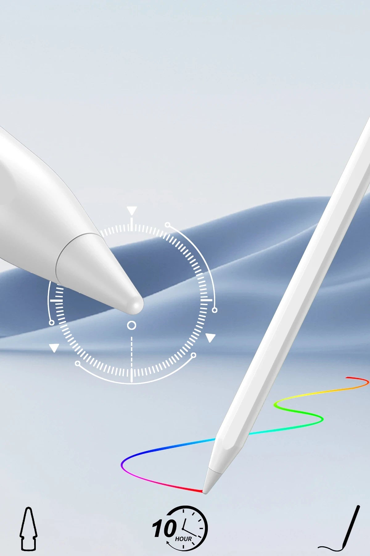 IPEN-03 – Magsafe Stylus Kalem (iPad Uyumlu, USB-C Şarj, 14 Saat Kullanım)