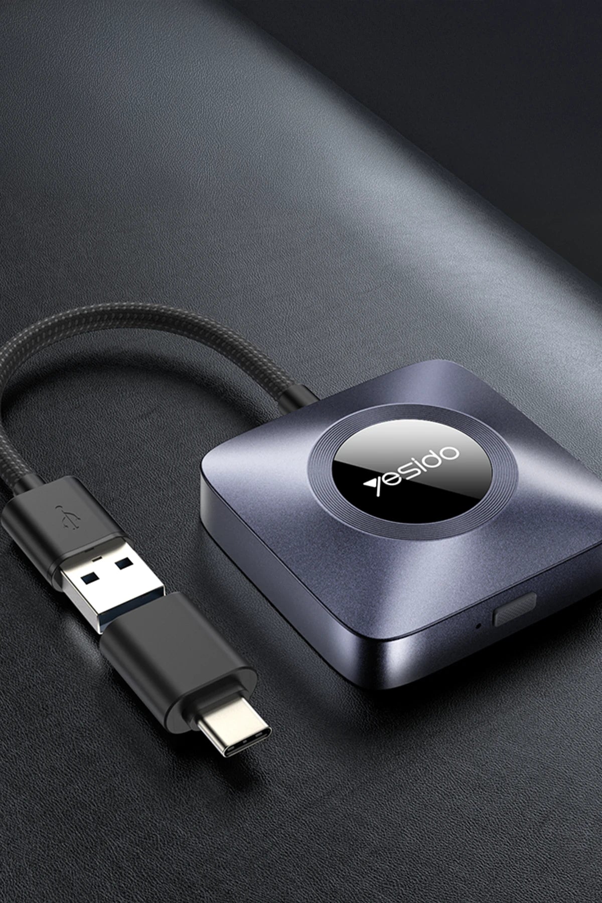 KM23 – 2-in-1 USB/Type-C Wireless CarPlay Adaptörü: Wi-Fi 6, Bluetooth 5.0 & 1080 p Görüntü