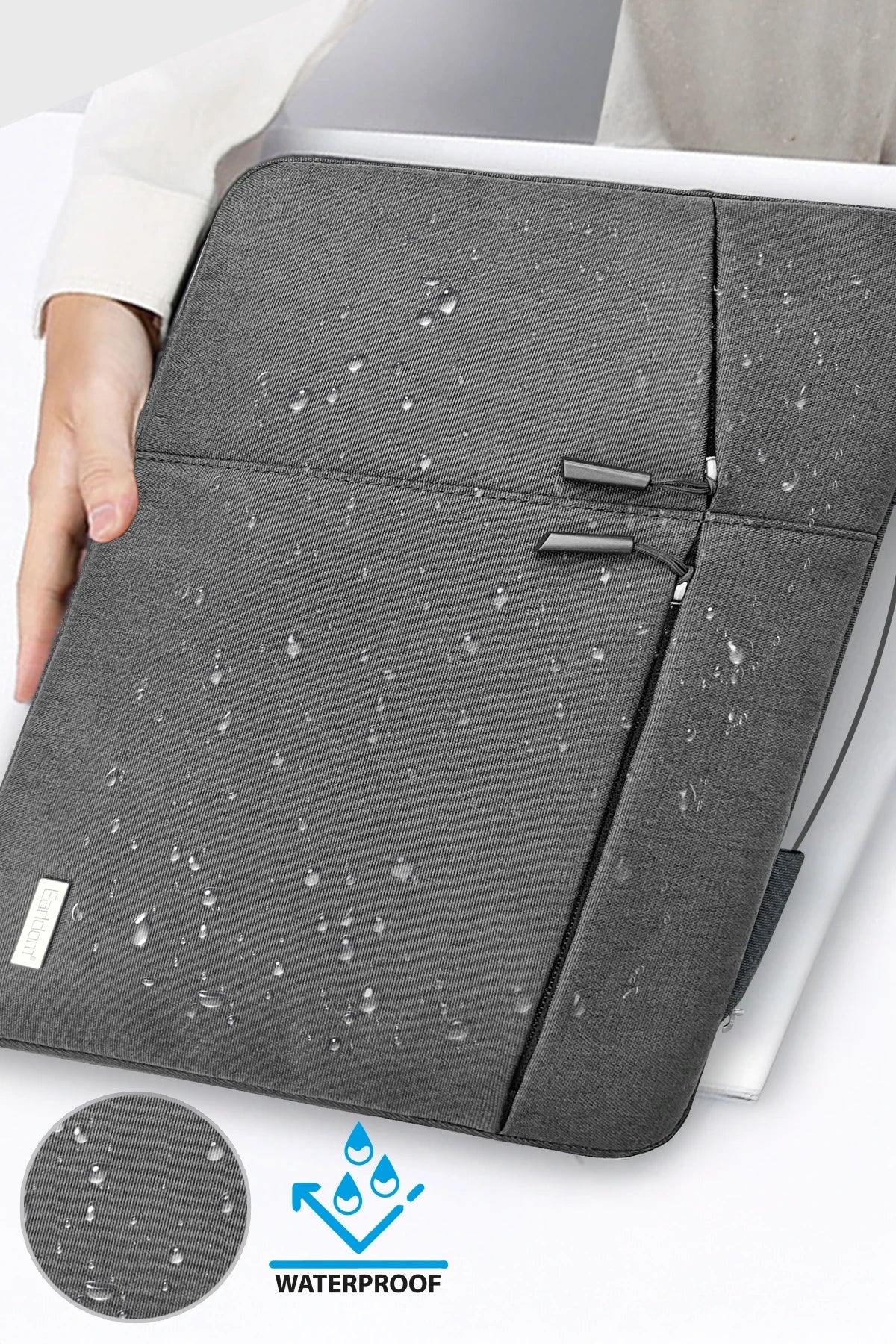 LB01 Duke Katyonik Kumaş 14″ Laptop Çantası – Su Geçirmez & Darbe Emici, Hafif & Minimalist