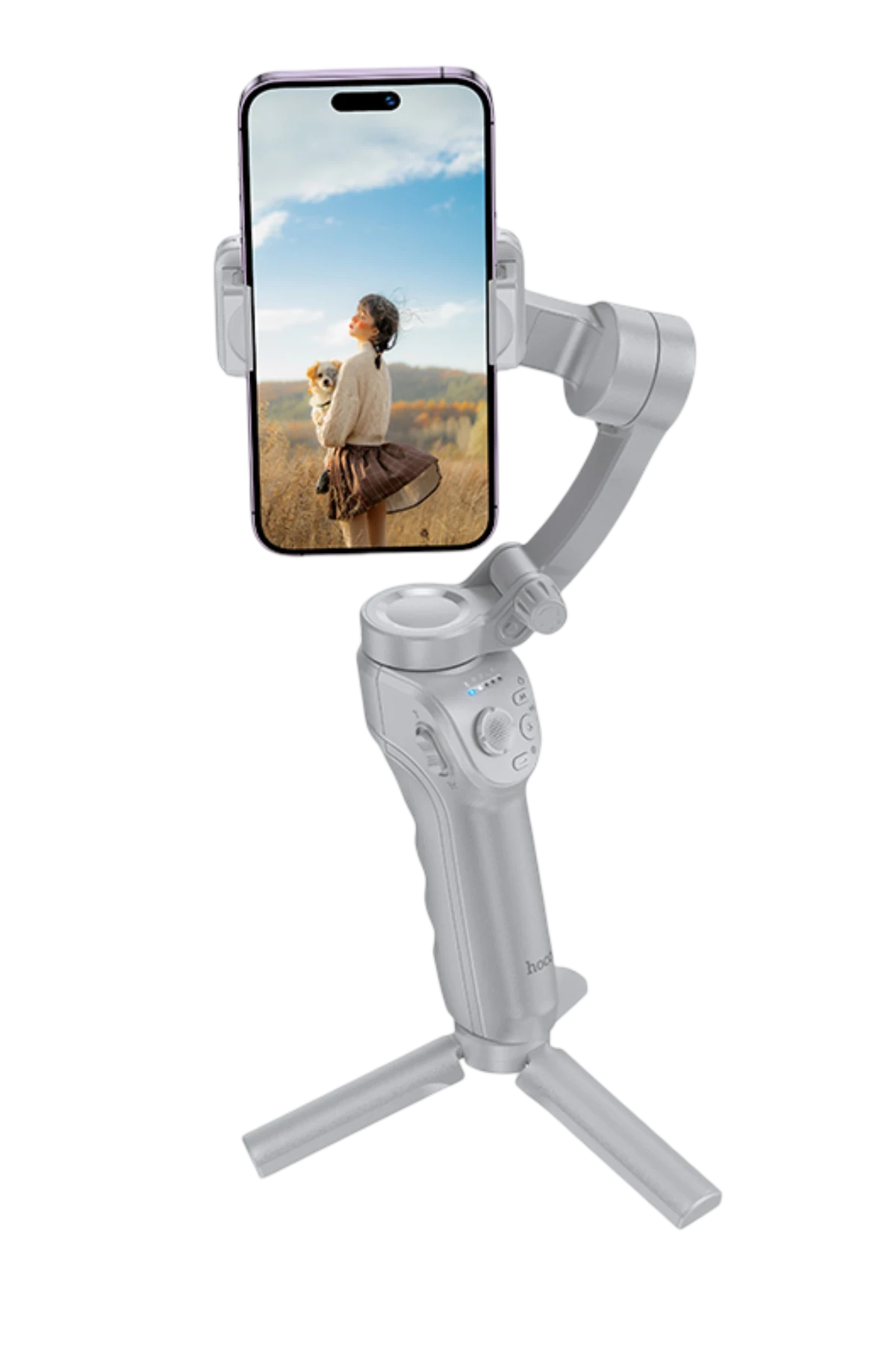 K24 – 3-Eksen 360° Yüz Takipli Akıllı Gimbal (10 Saat Pil, Tripod Modu)