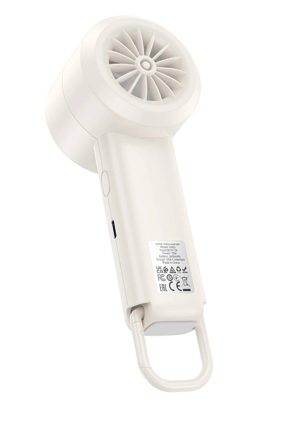 HX63 Fashion – Dijital Ekran, 5 Hız & 2000 mAh Taşınabilir Soğutucu Fan
