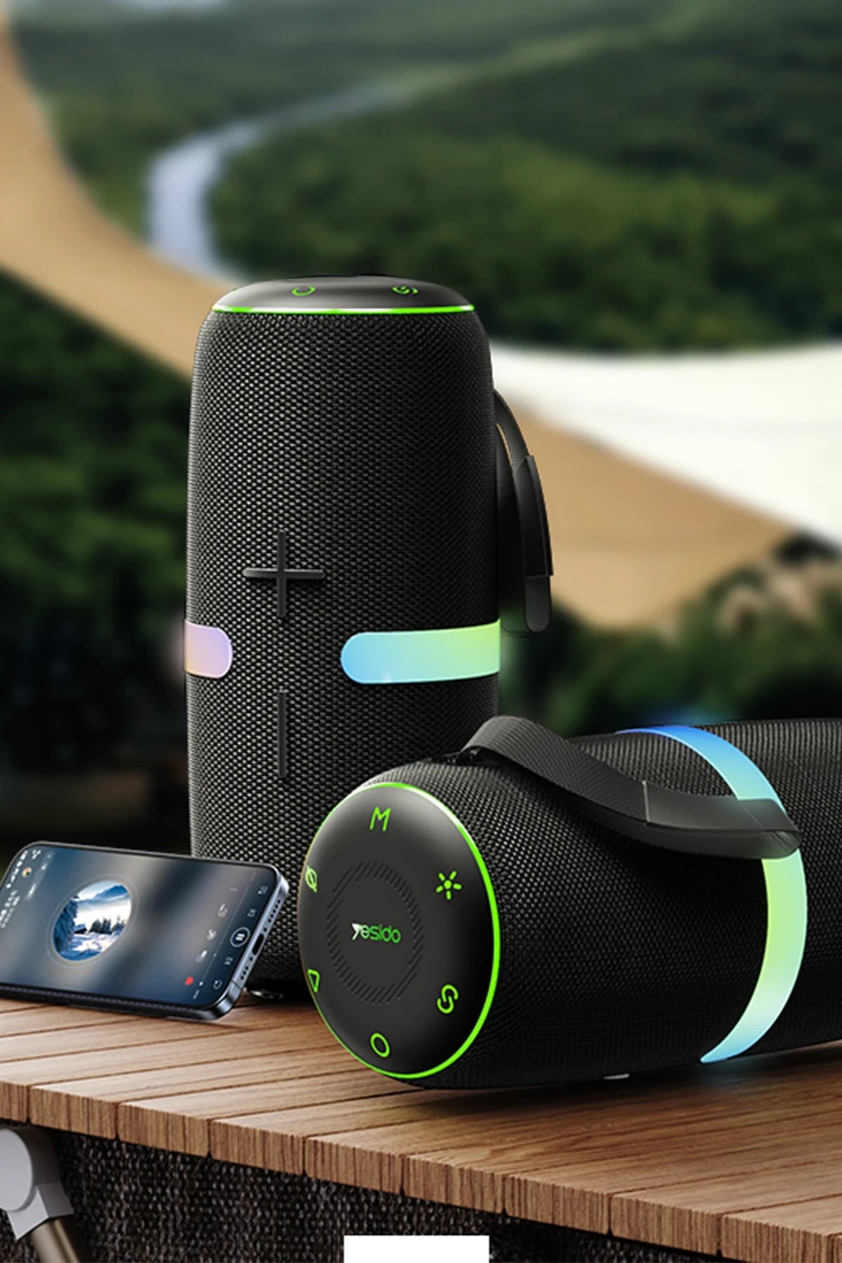 YSW22 – 30 W RGB Bluetooth Hoparlör | 4500 mAh Batarya & IPX6 Suya Dayanıklı