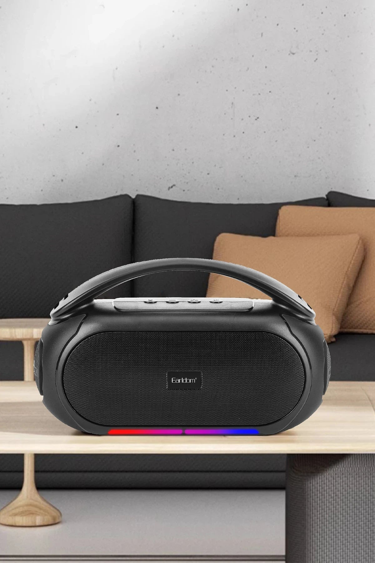 A35 – RGB Işıklı Kablosuz Şarjlı Bluetooth 5.3 Hoparlör | 1500 mAh & Çoklu Bağlantı