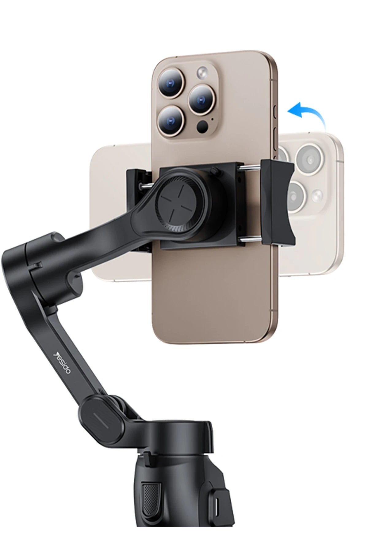 SF27 3-Eksen Gimbal Selfie Tripod – BT 5.0, Yüz Takip, 360° Stabil, 3600 mAh Batarya