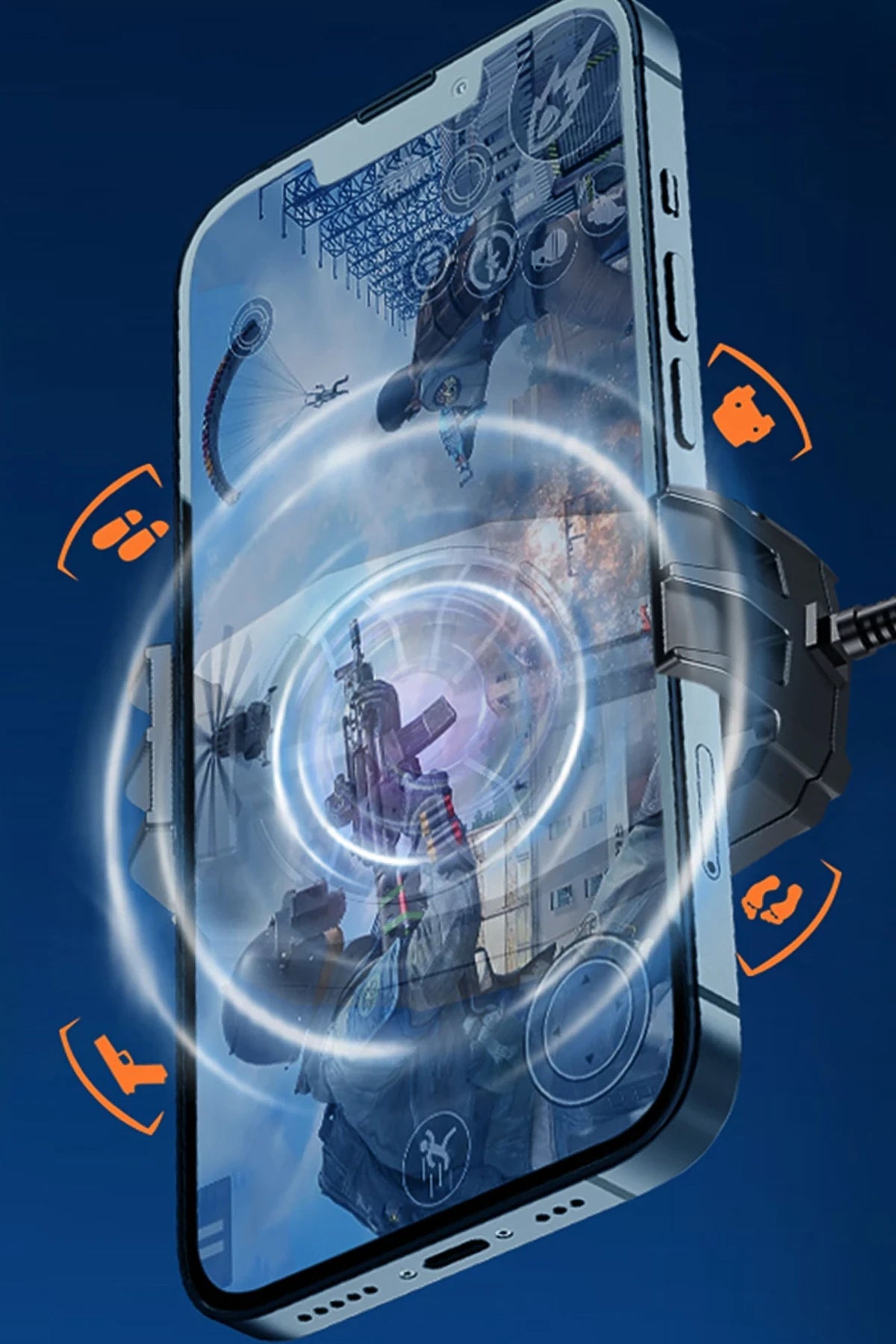 F17 – 2500 mAh Radyatör Telefon Soğutucu | 3 Kademeli Fan, Düşük Gürültü, Yaylı Klips