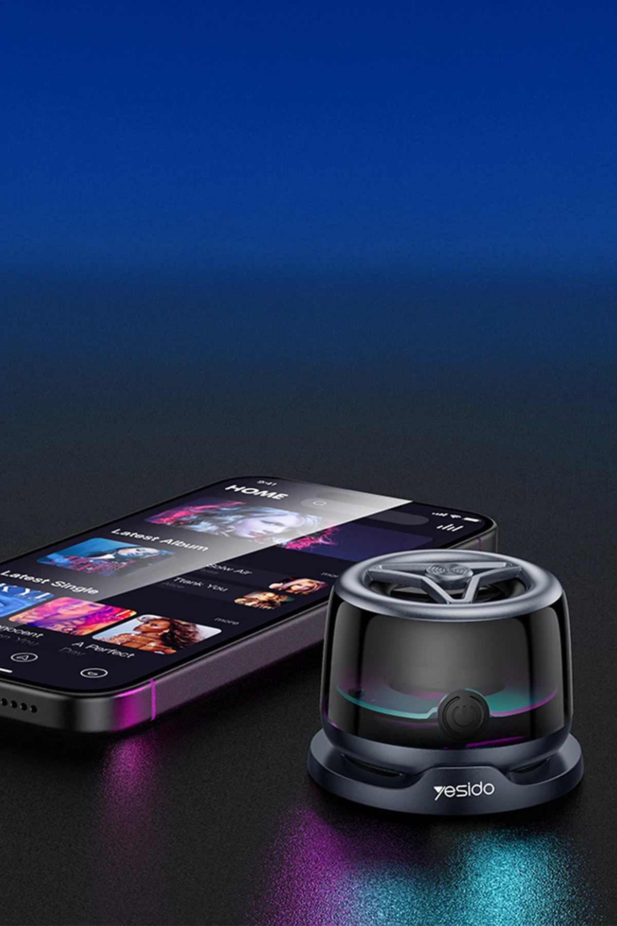 YSW32 – 3 W RGB Bluetooth 5.3 Manyetik Mini Hoparlör | TWS Stereo & 400 mAh