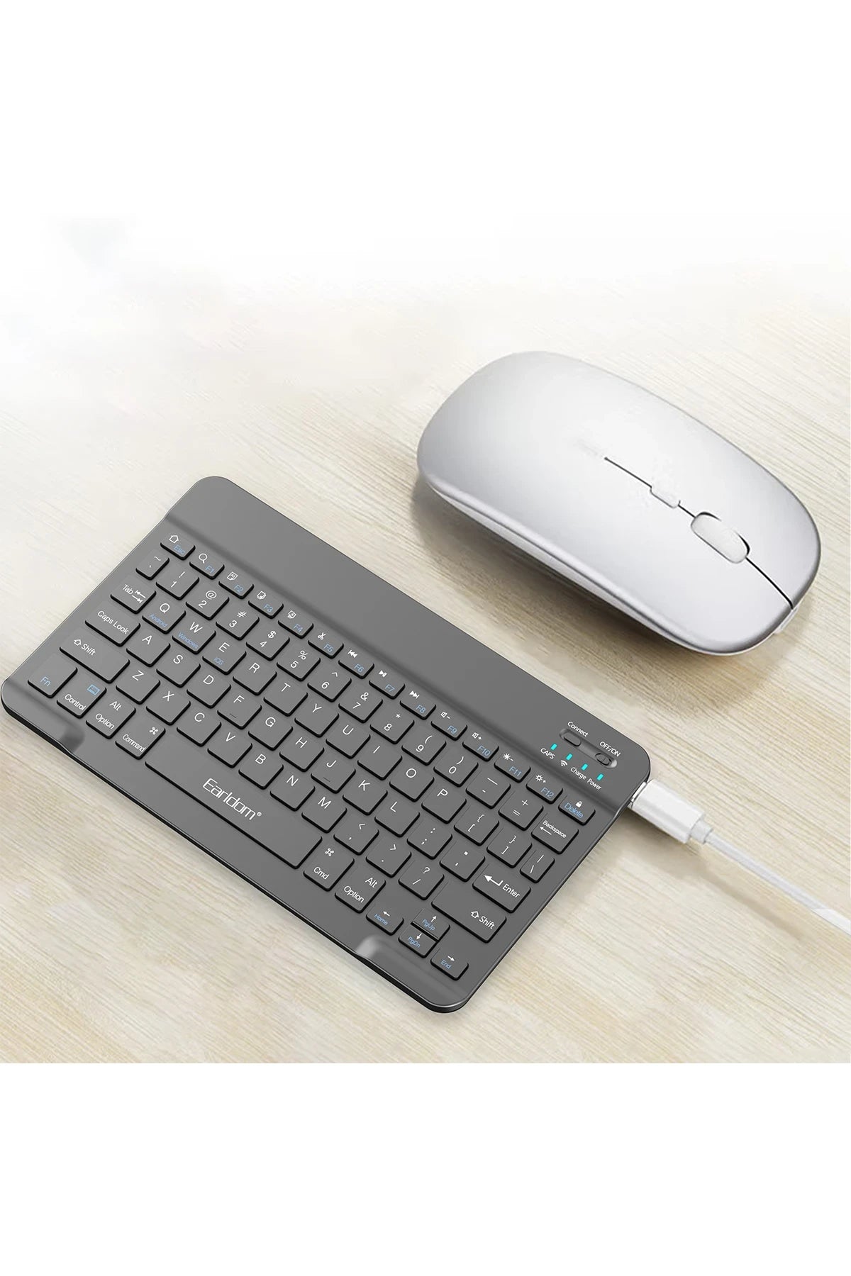 KB6 Universal Kablosuz Klavye – 78 Tuş, Ultra İnce & USB-C Şarjlı