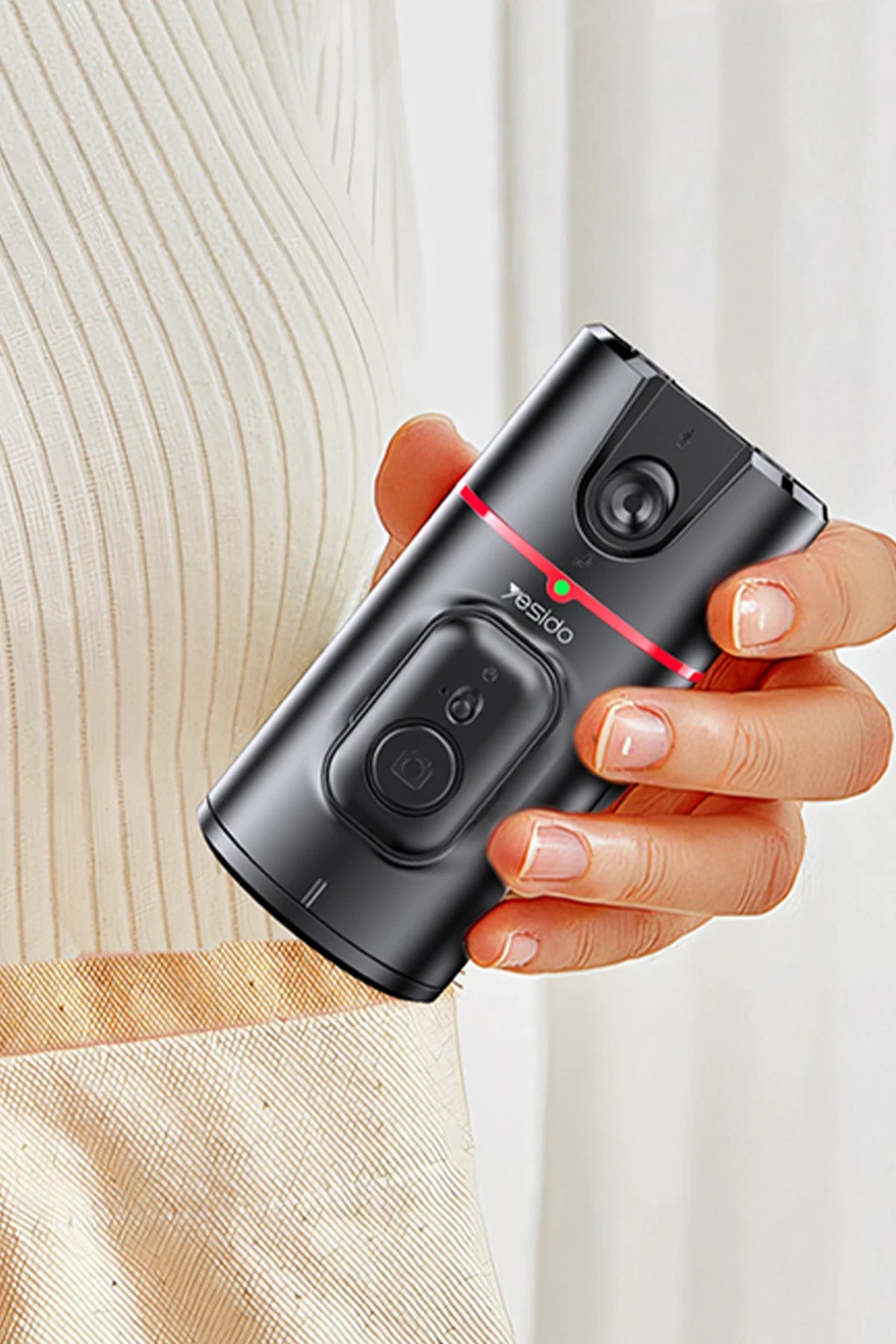 SF20 360° AI Yüz Takipli Gimbal Tripod – Manyetik Telefon Bağlantısı & Entegre Dolgu Işığı