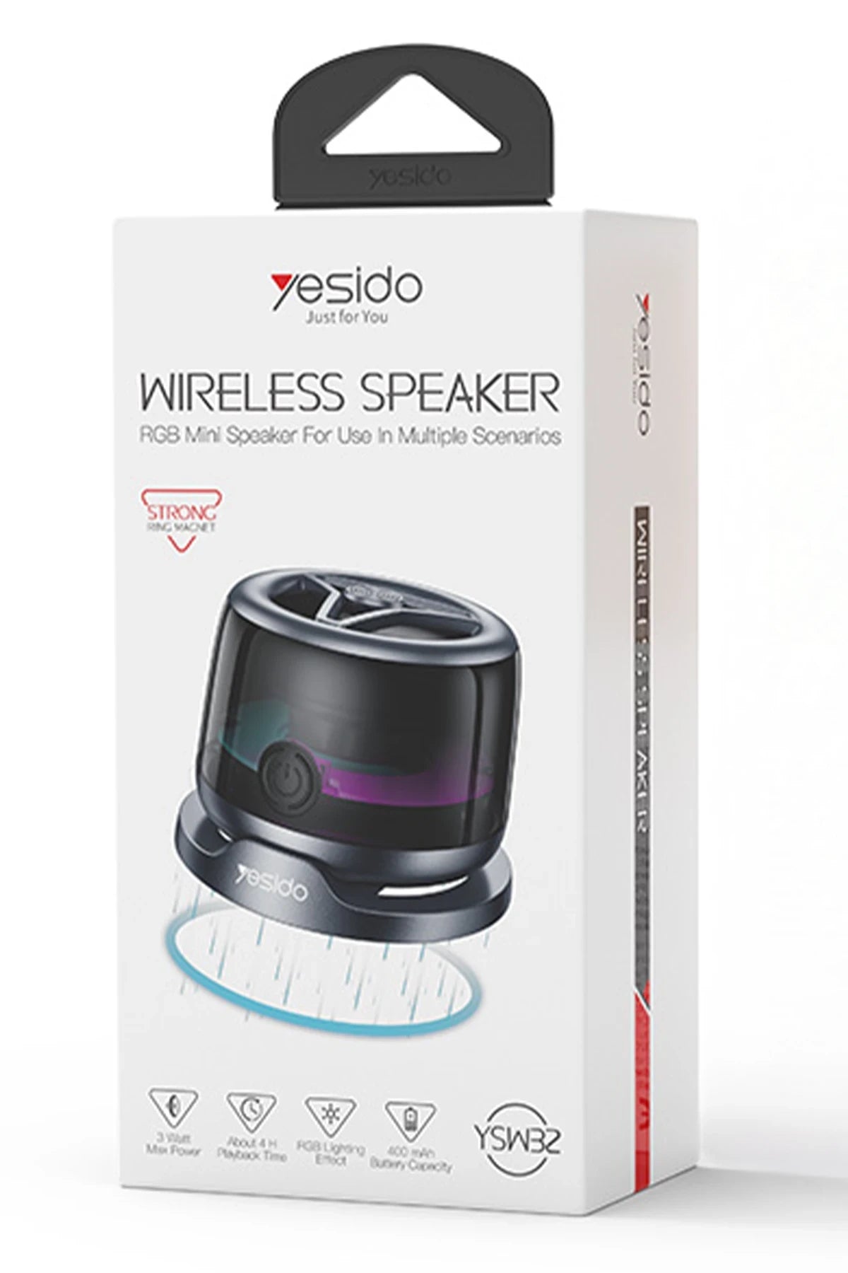 YSW32 – 3 W RGB Bluetooth 5.3 Manyetik Mini Hoparlör | TWS Stereo & 400 mAh