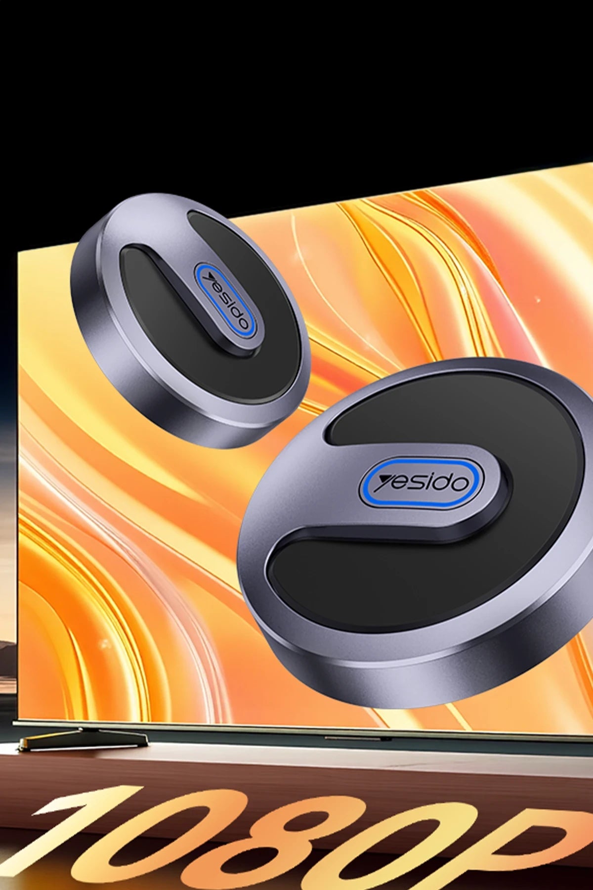 TV15 Çift Kanal Kablosuz Ekran Yansıtma Adaptörü – 1080P, 2.4G/5G Wi-Fi, Plug-and-Play