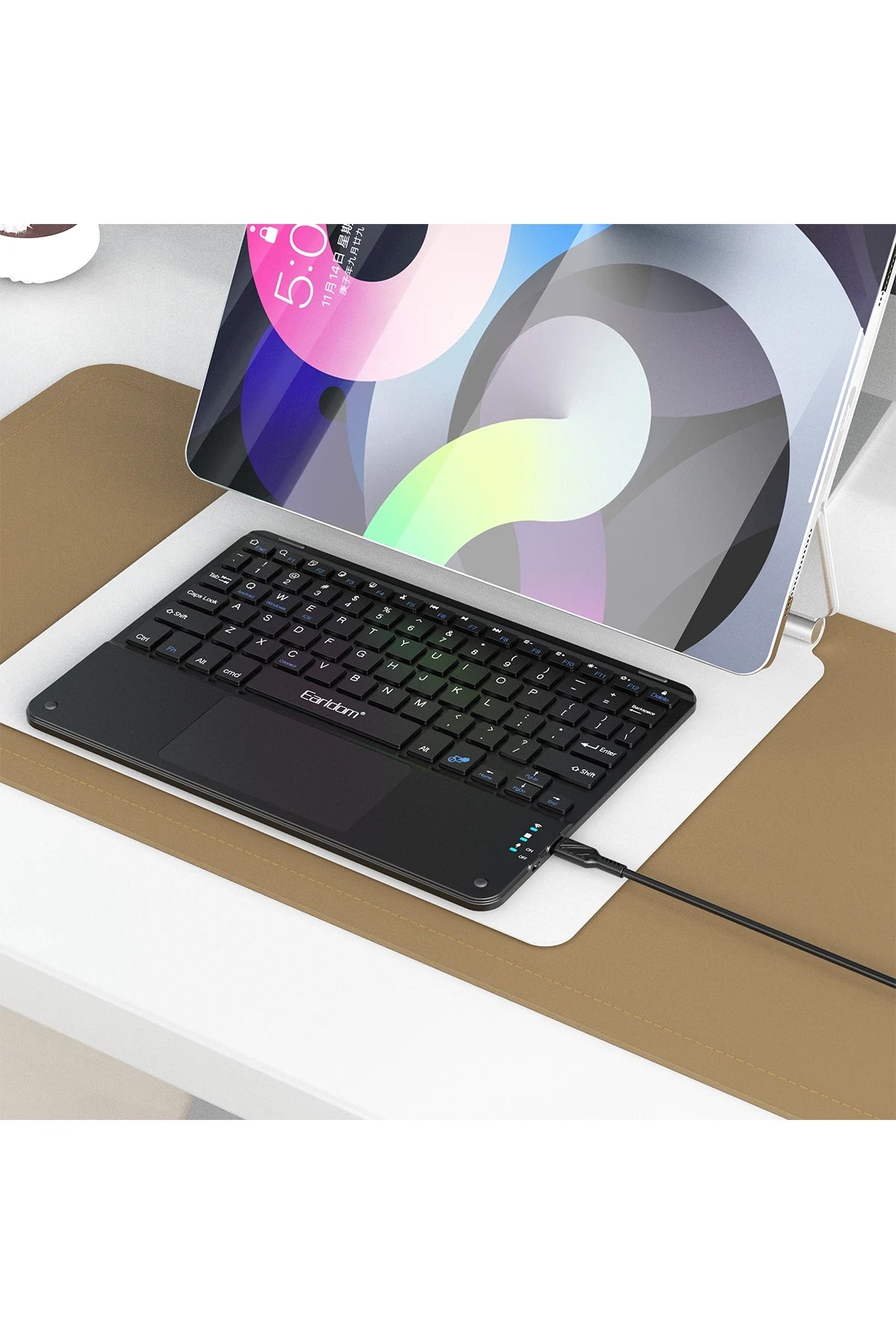 KB7 Universal Kablosuz Klavye – 78 Tuş, Ultra İnce & USB-C Şarjlı