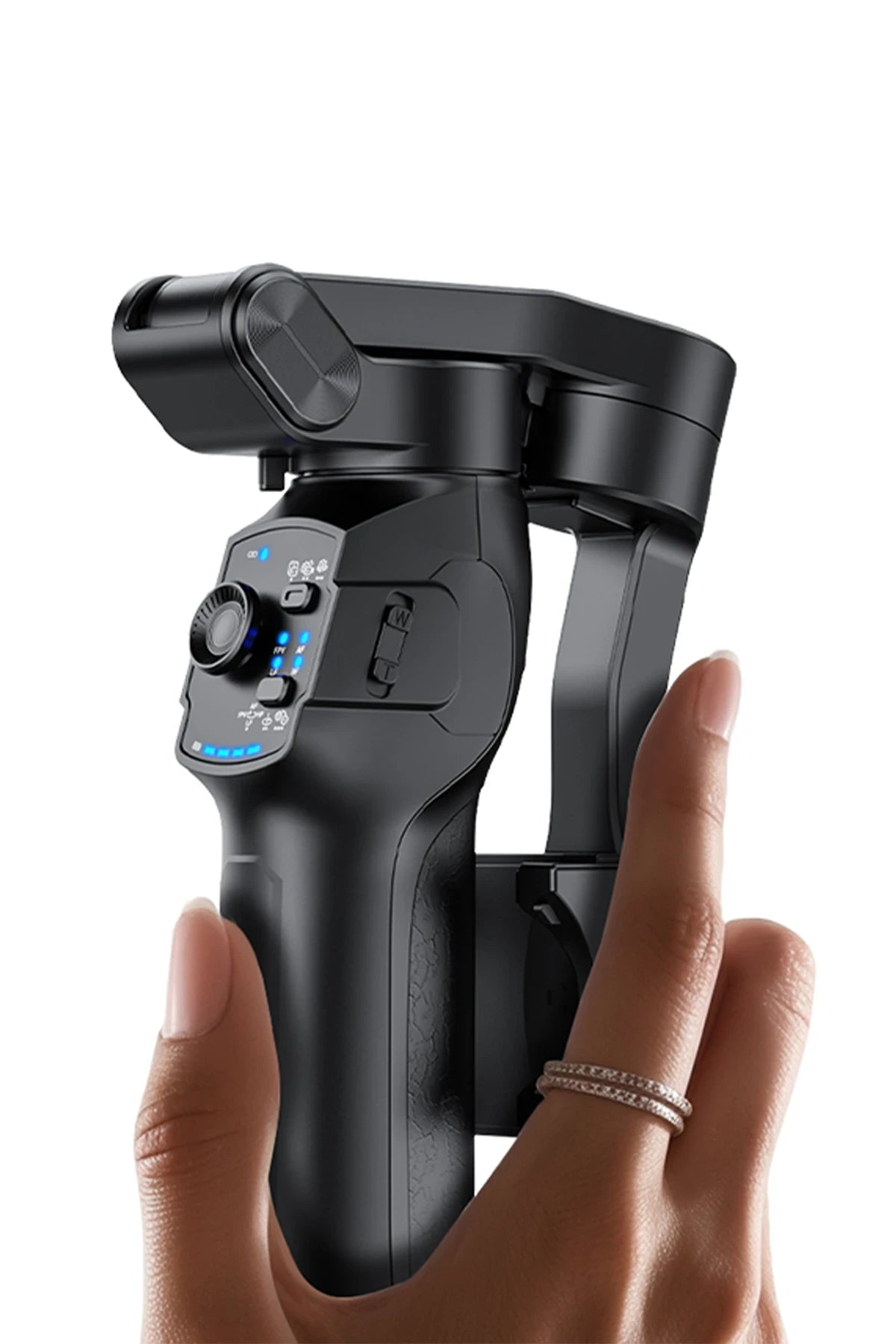 SF27 3-Eksen Gimbal Selfie Tripod – BT 5.0, Yüz Takip, 360° Stabil, 3600 mAh Batarya