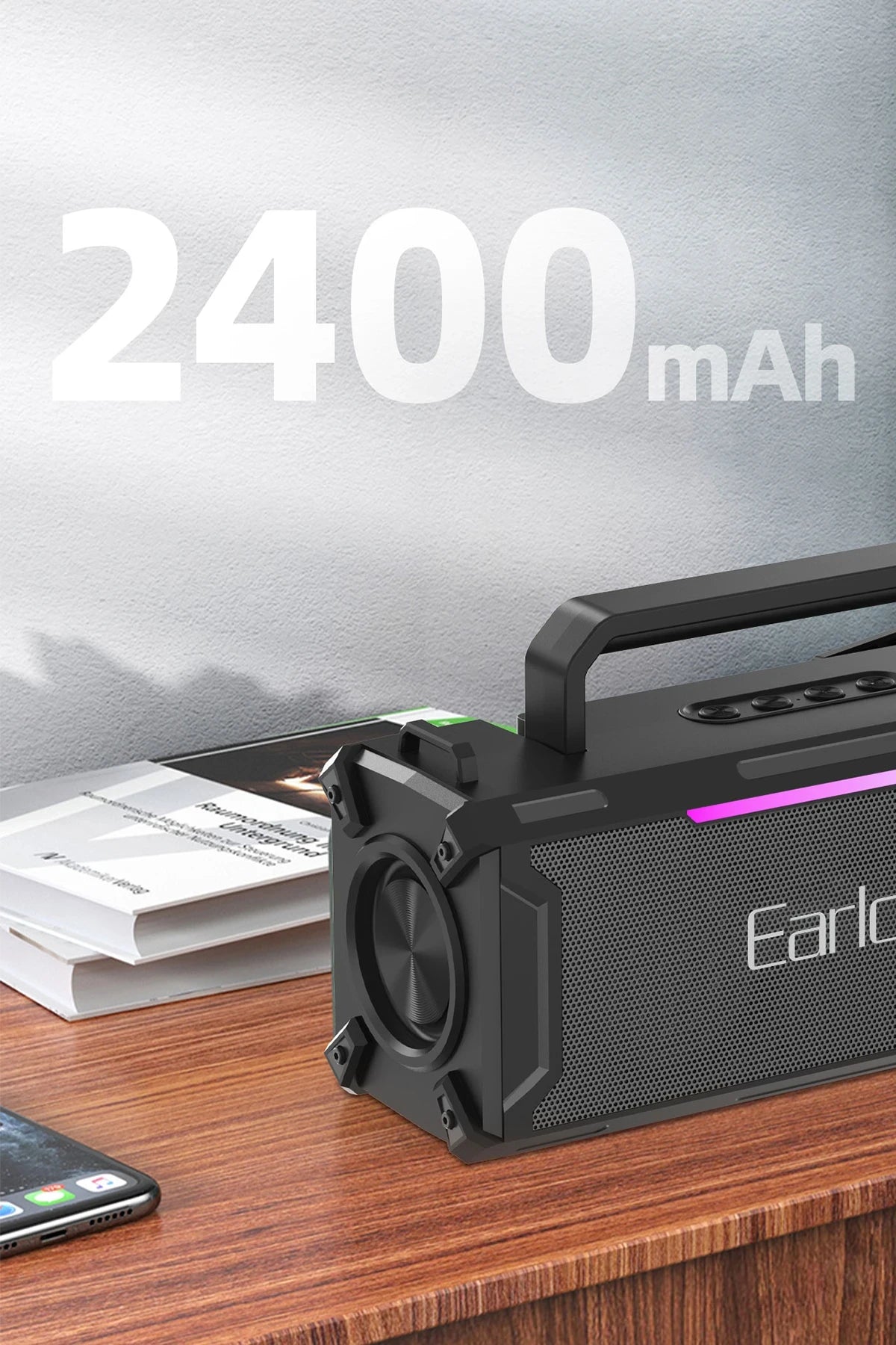 A37 – Bluetooth 5.3 RGB Hoparlör | Süper Bas & 2400 mAh Pil