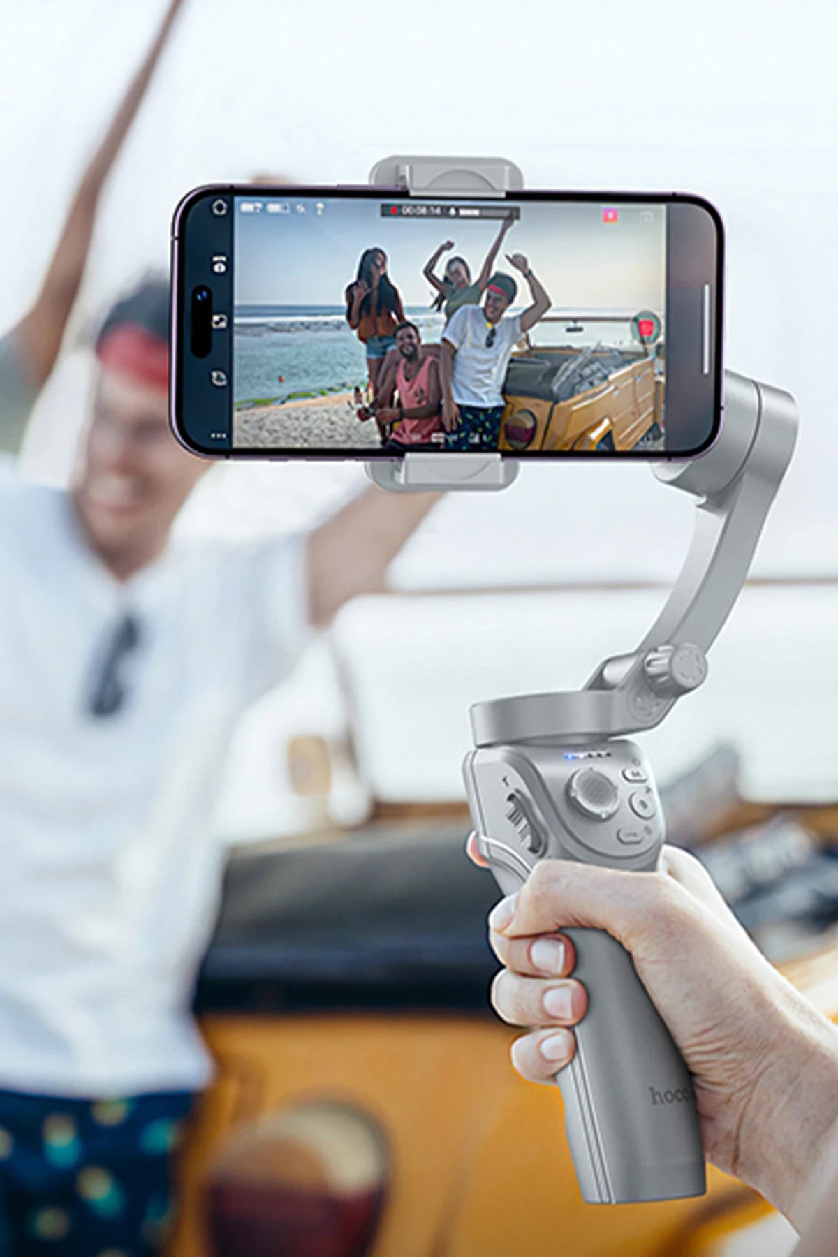 K24 – 3-Eksen 360° Yüz Takipli Akıllı Gimbal (10 Saat Pil, Tripod Modu)