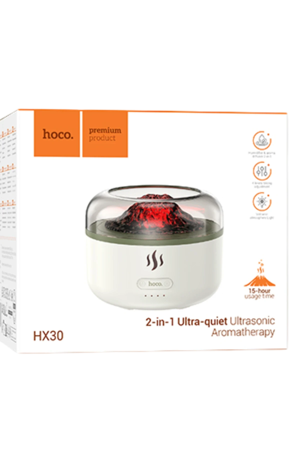 HX30 – Ultrasonik Masaüstü Aroma Difüzörü (300 ml, LED Atmosfer, USB-Güç, Sessiz Kapanma)