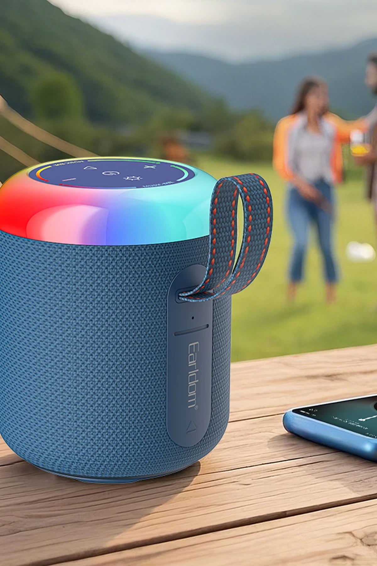 A38 – RGB Işıklı Süper Bas Hoparlör | Bluetooth 5.3, FM/USB/TF Kart & TWS