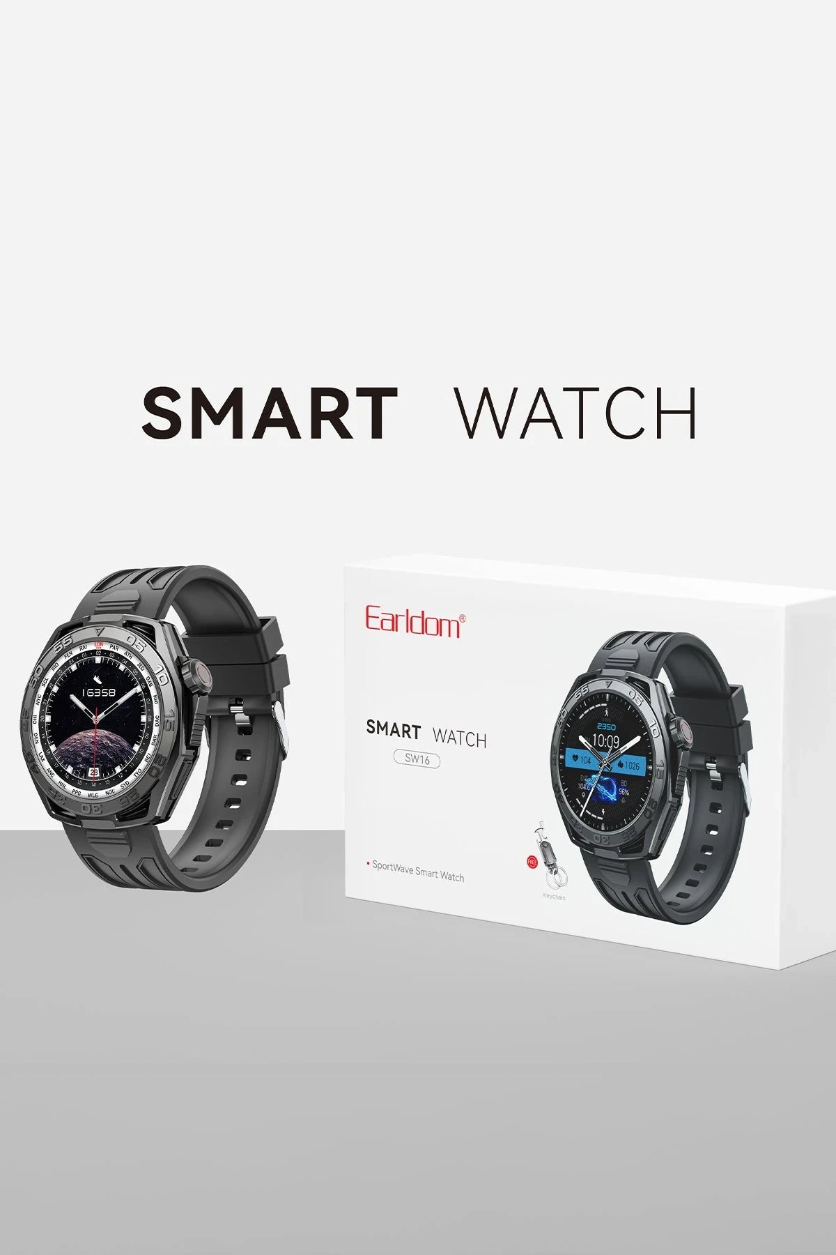 SW16 – 1.19″ AMOLED Akıllı Saat | IP68 Suya Dayanıklı & Sağlık Takip Özellikli