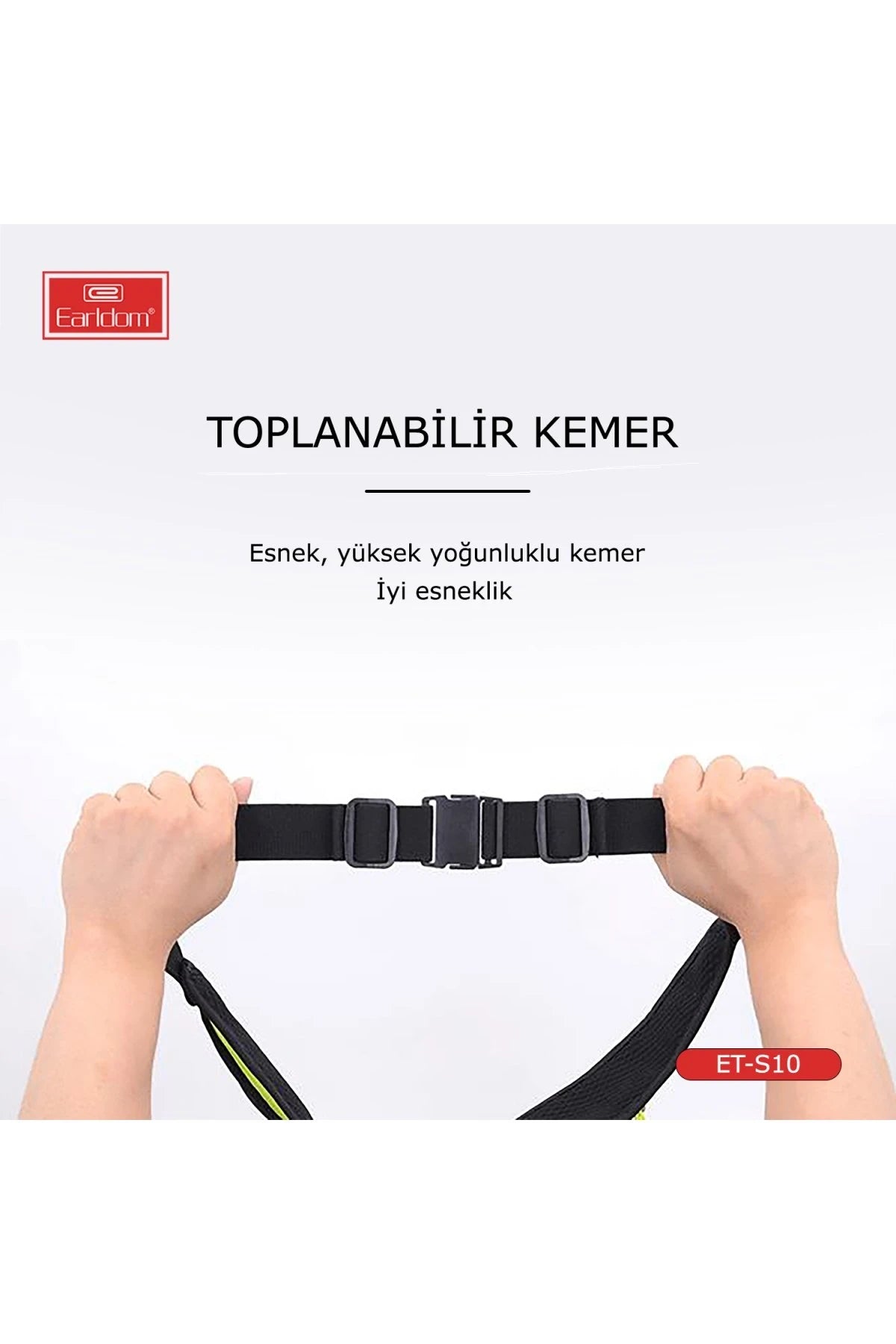 S10 Su Geçirmez Fosforlu Spor Bel Çantası