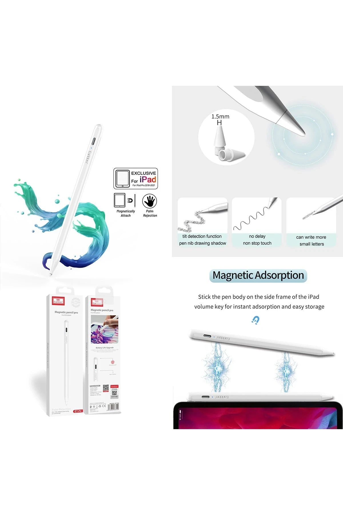 P4 iPad İçin Dokunmatik Stylus Kalem
