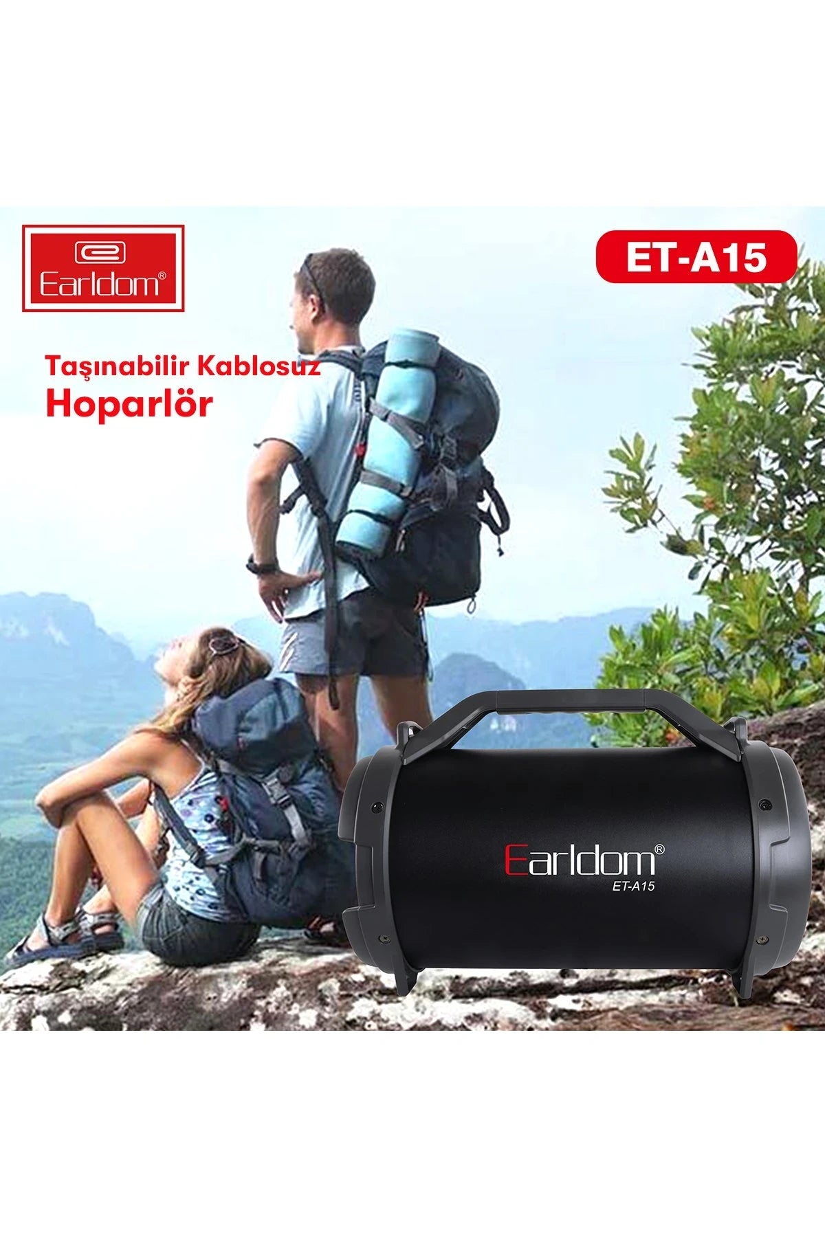 A15 – Radyolu Bluetooth Hoparlör | Karaoke, LED Ekran & 11.5 W Ses Performansı