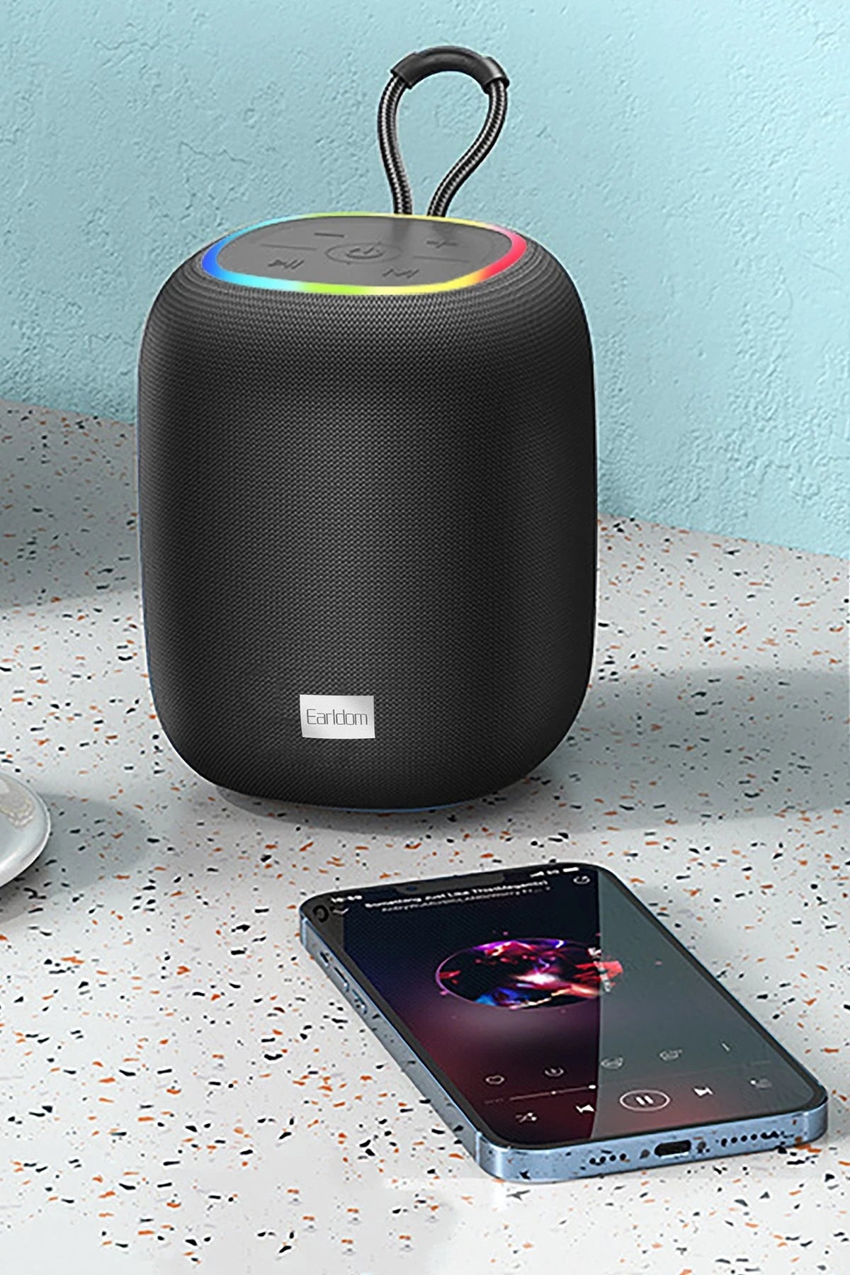 A27 – RGB Işıklı “Süper Bas” Hoparlör 5 W Mono | Bluetooth 5.2 & 1200 mAh Batarya