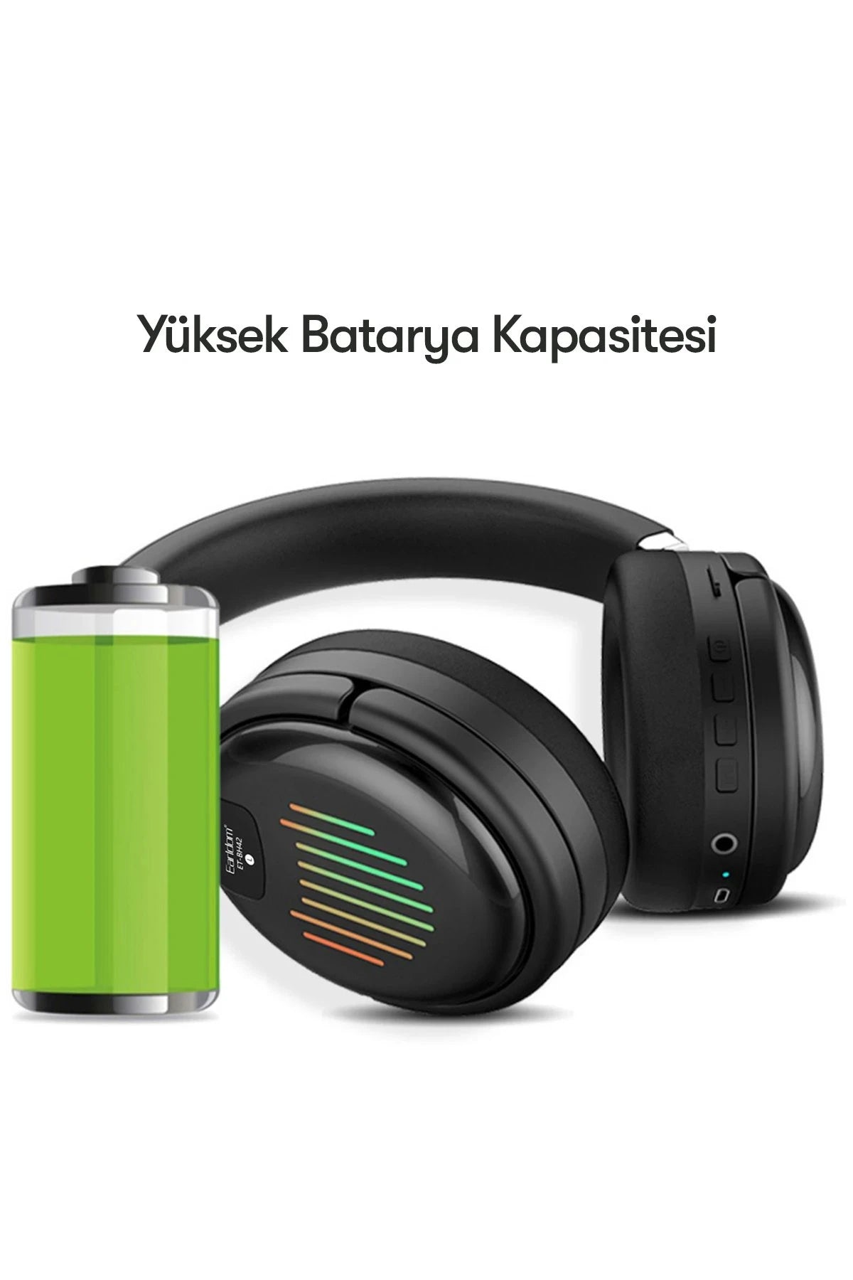 BH42 – Bluetooth 5.0 Gaming Kulaklık: Foldable Tasarım, LED Işık, Güçlü Pil Performansı