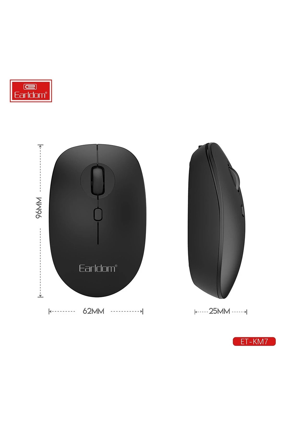 KM7 Sessiz Kablosuz Ofis Mouse