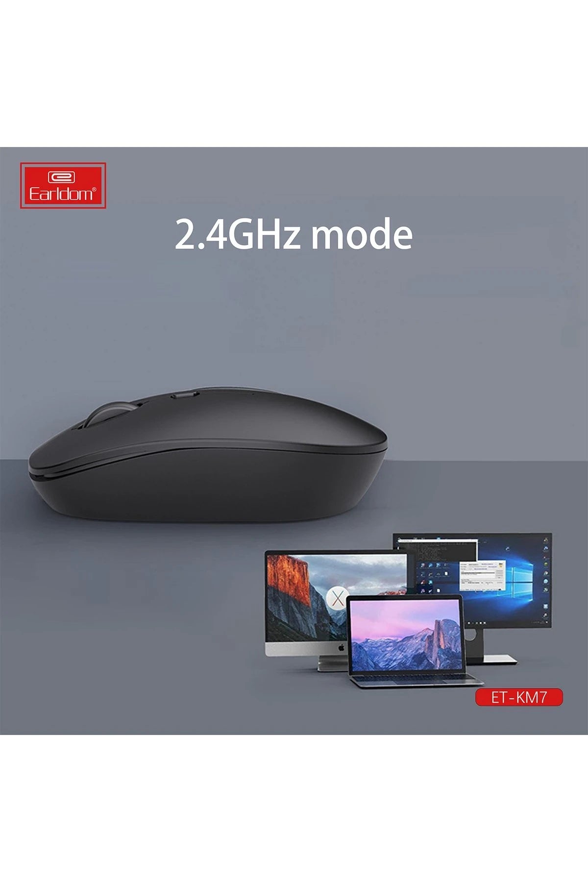 KM7 Sessiz Kablosuz Ofis Mouse