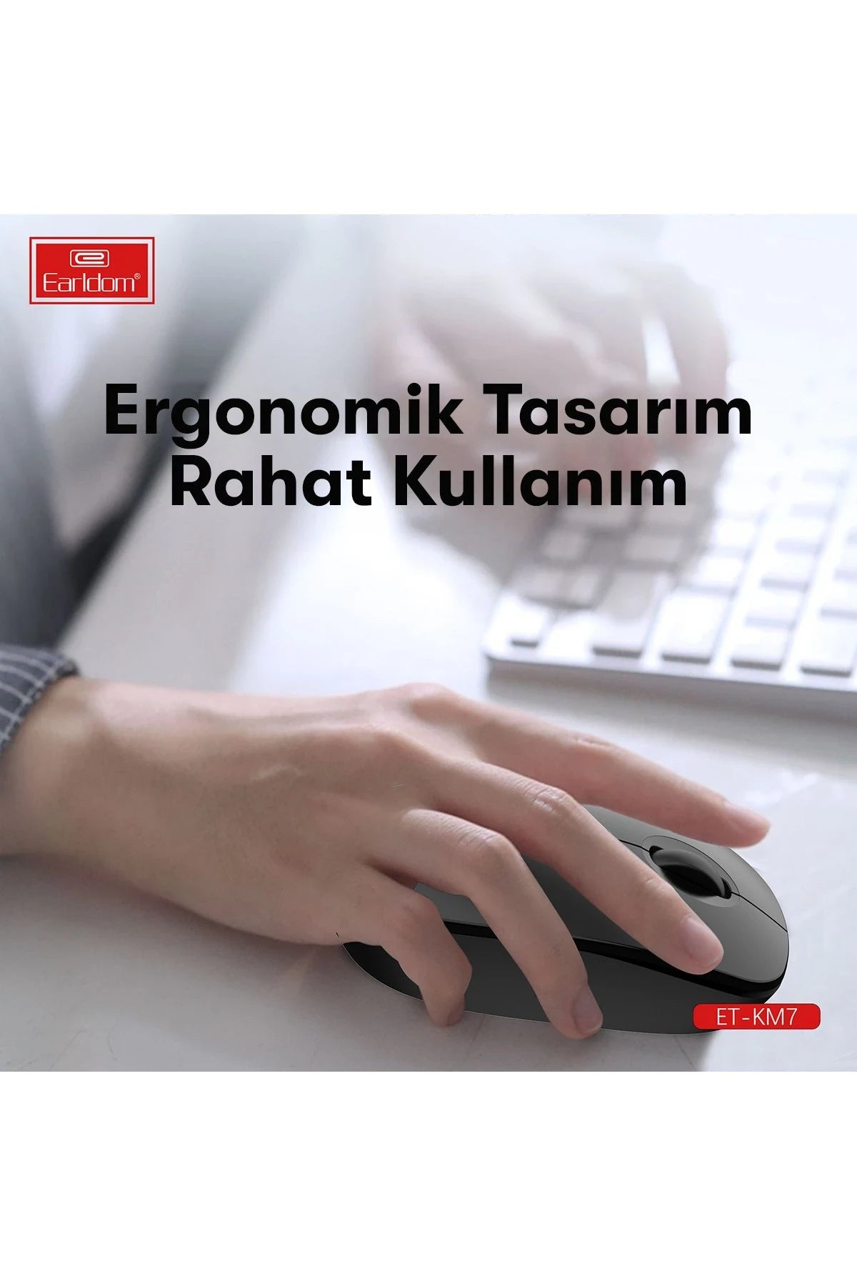 KM7 Sessiz Kablosuz Ofis Mouse