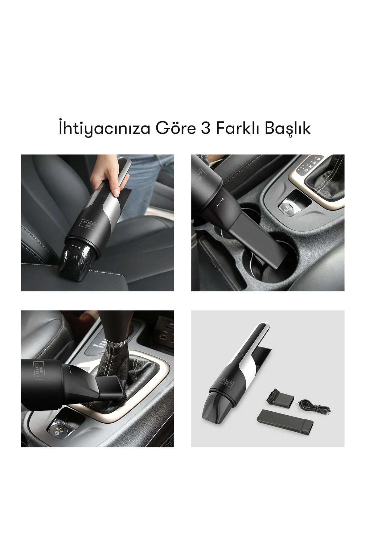 V1 Çift Başlıklı Kablosuz Mini Süpürge