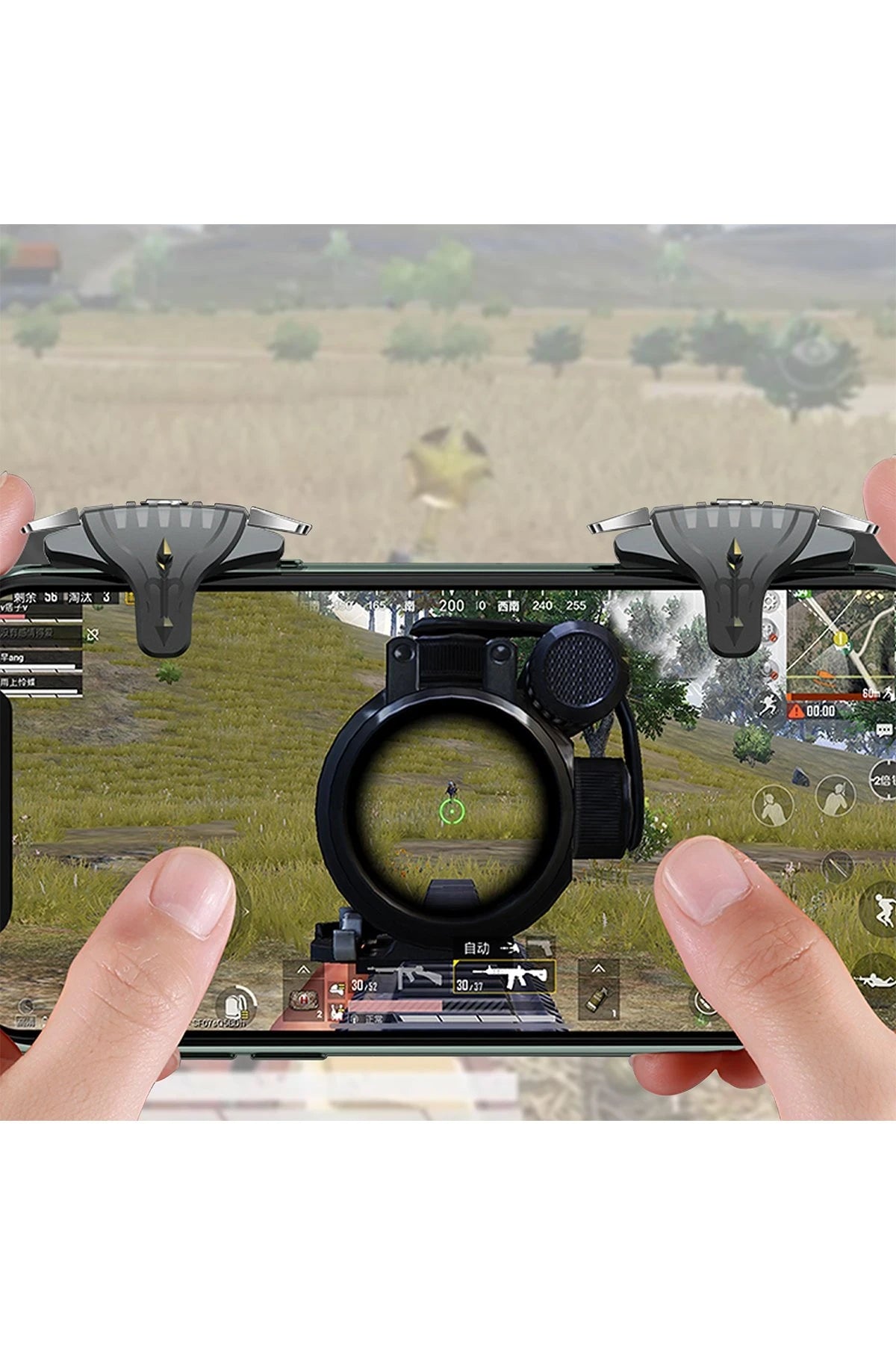 F07 – Mobil İçin Hassas Game Trigger: Ergonomik Tetik + 4 Parmak Kontrolü
