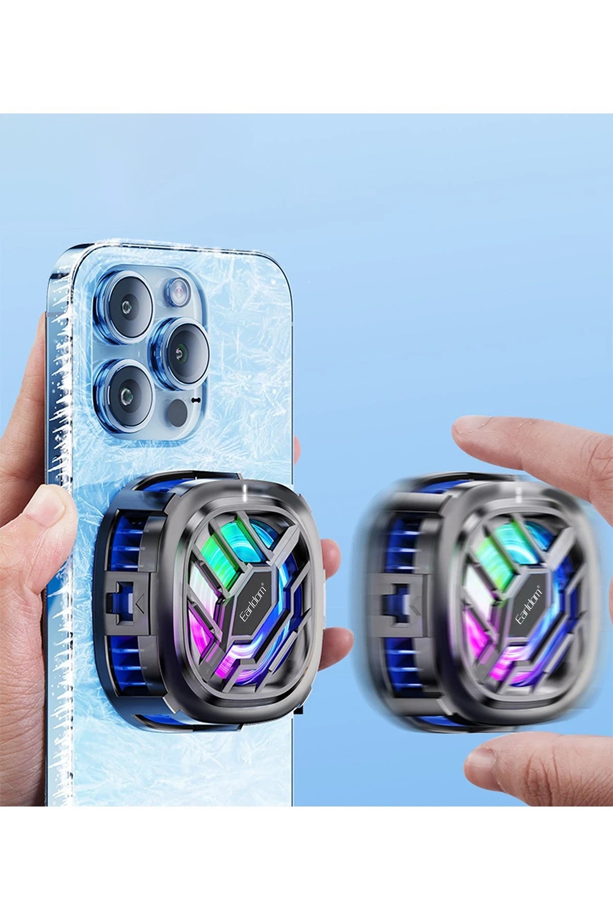 F12 RGB Radyatör Telefon Soğutucu Fan