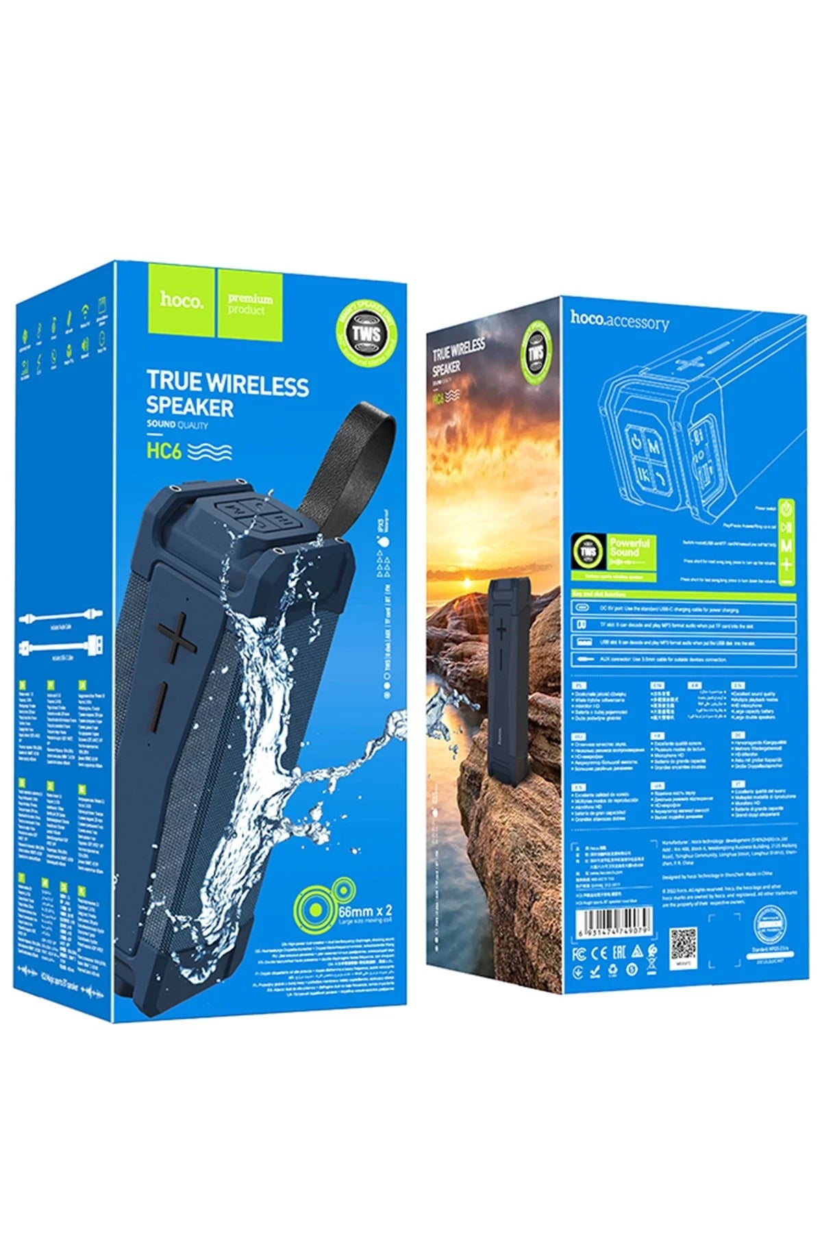 HC6 Magic Sports – 20 W Stereo Bluetooth Hoparlör | 4000 mAh & TWS Desteği