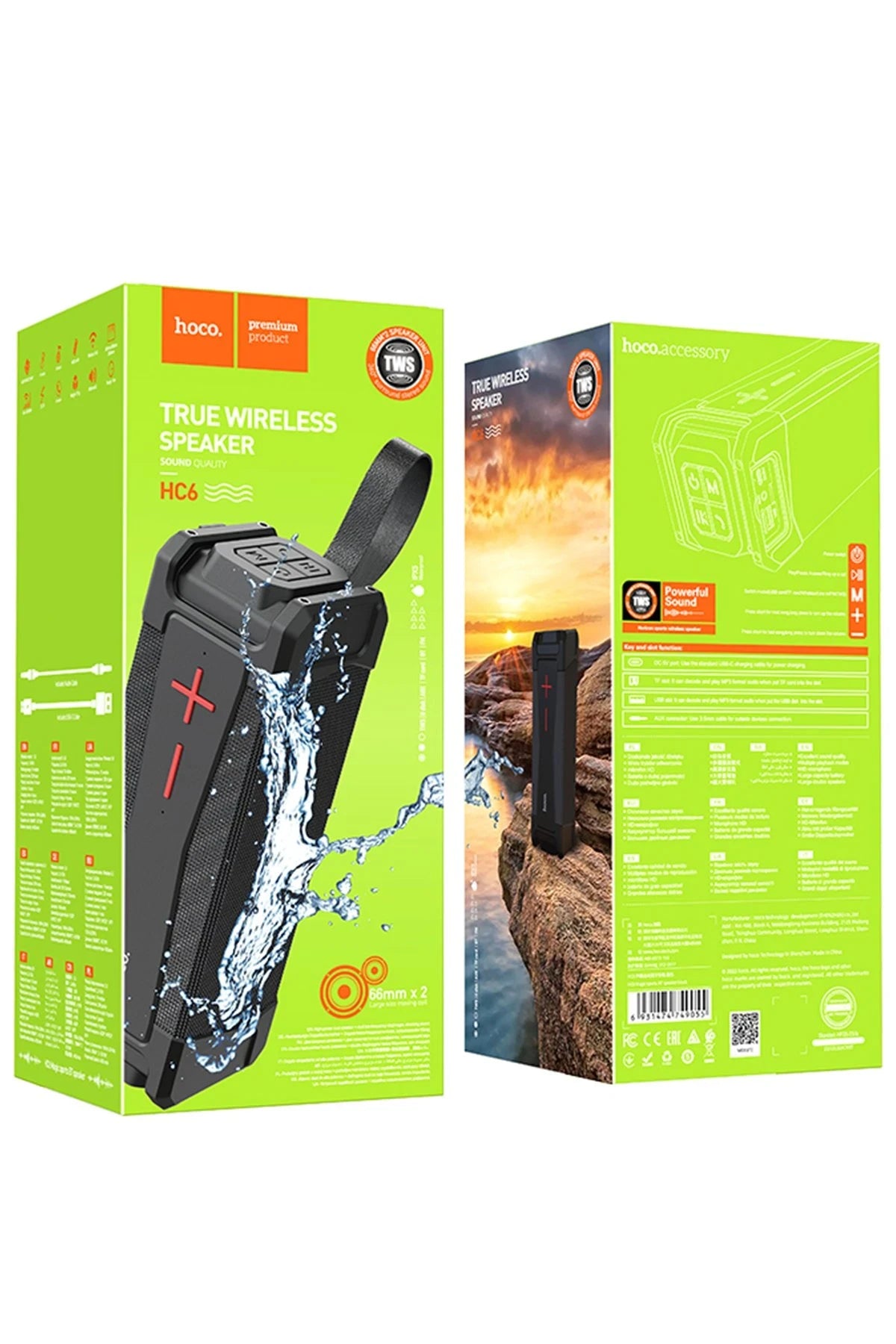 HC6 Magic Sports – 20 W Stereo Bluetooth Hoparlör | 4000 mAh & TWS Desteği
