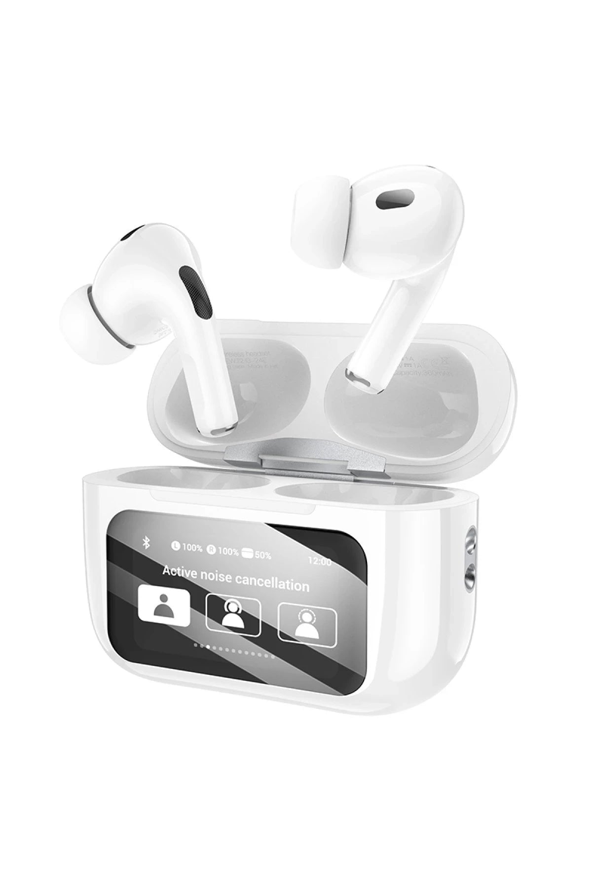 EW72 Shine – Bluetooth 5.4 ANC TWS Earbuds | LED Dokunmatik Ekran & 4 Saat Pil