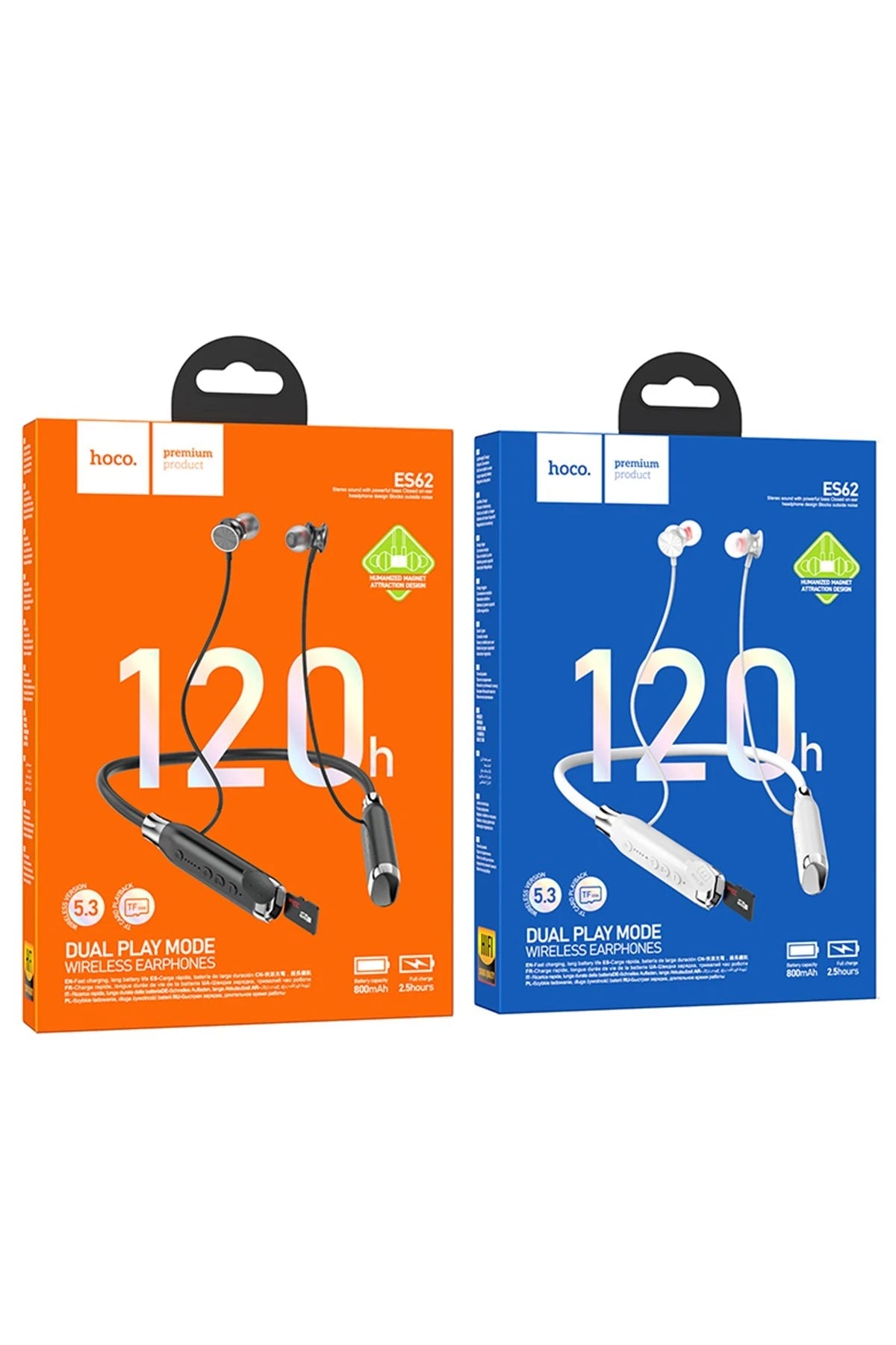 ES62 – BT 5.3 ANC Bluetooth Neckband | 120 Saat Pil, TF Kart Okuma