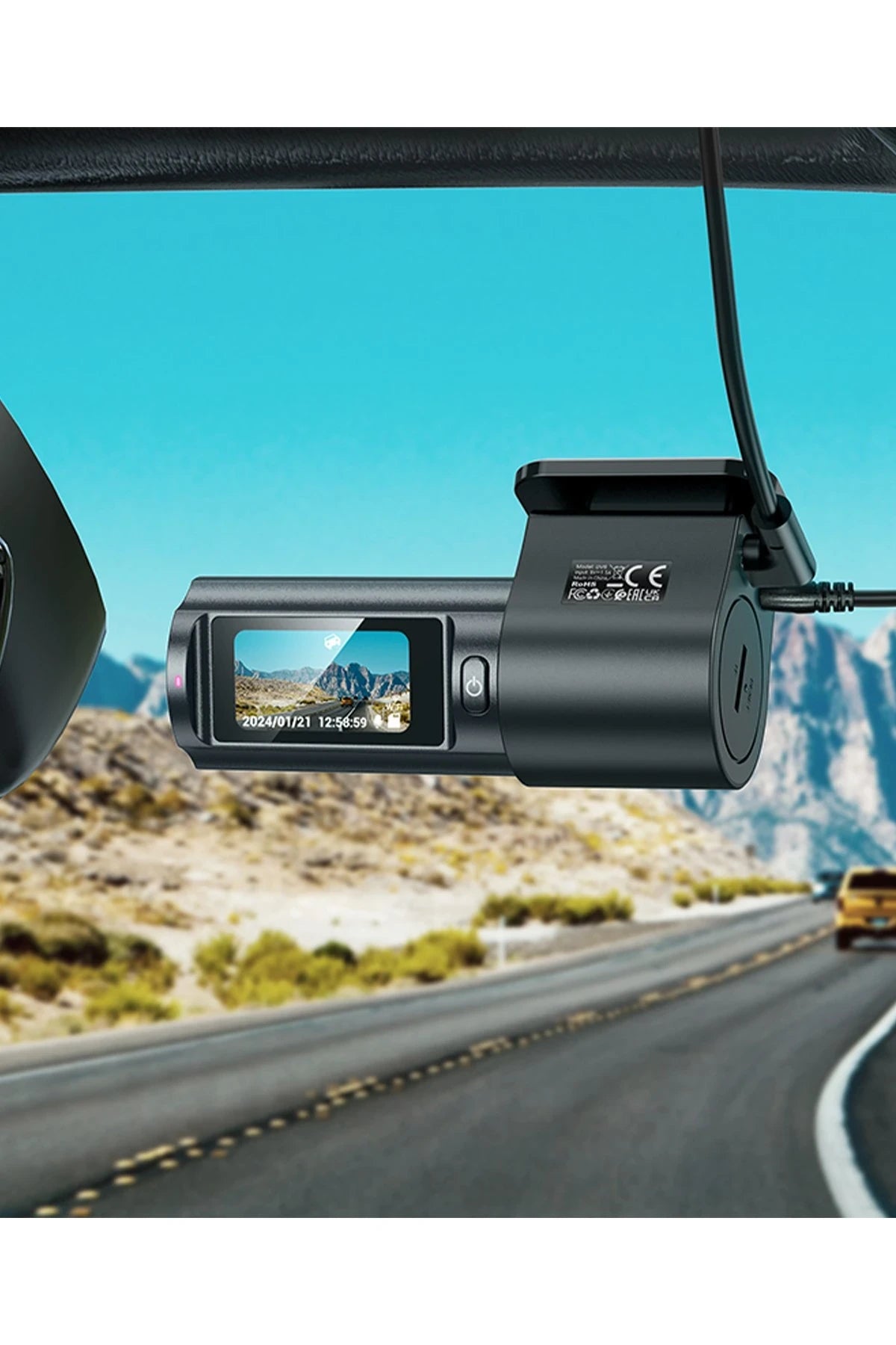 DV8 2K 1.47″ TFT Ekranlı Çift Kamera Dashcam – GP2178+SC4336, 140° Geniş Açı