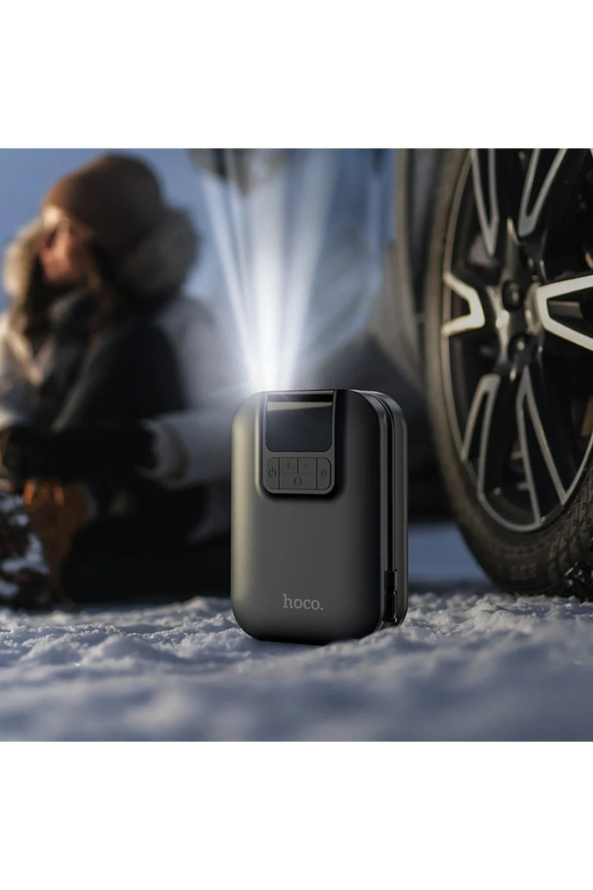 S53 Breeze Taşınabilir Akıllı Kablosuz Hava Kompresörü – 2500 mAh, Dijital Gösterge & 4 Mod
