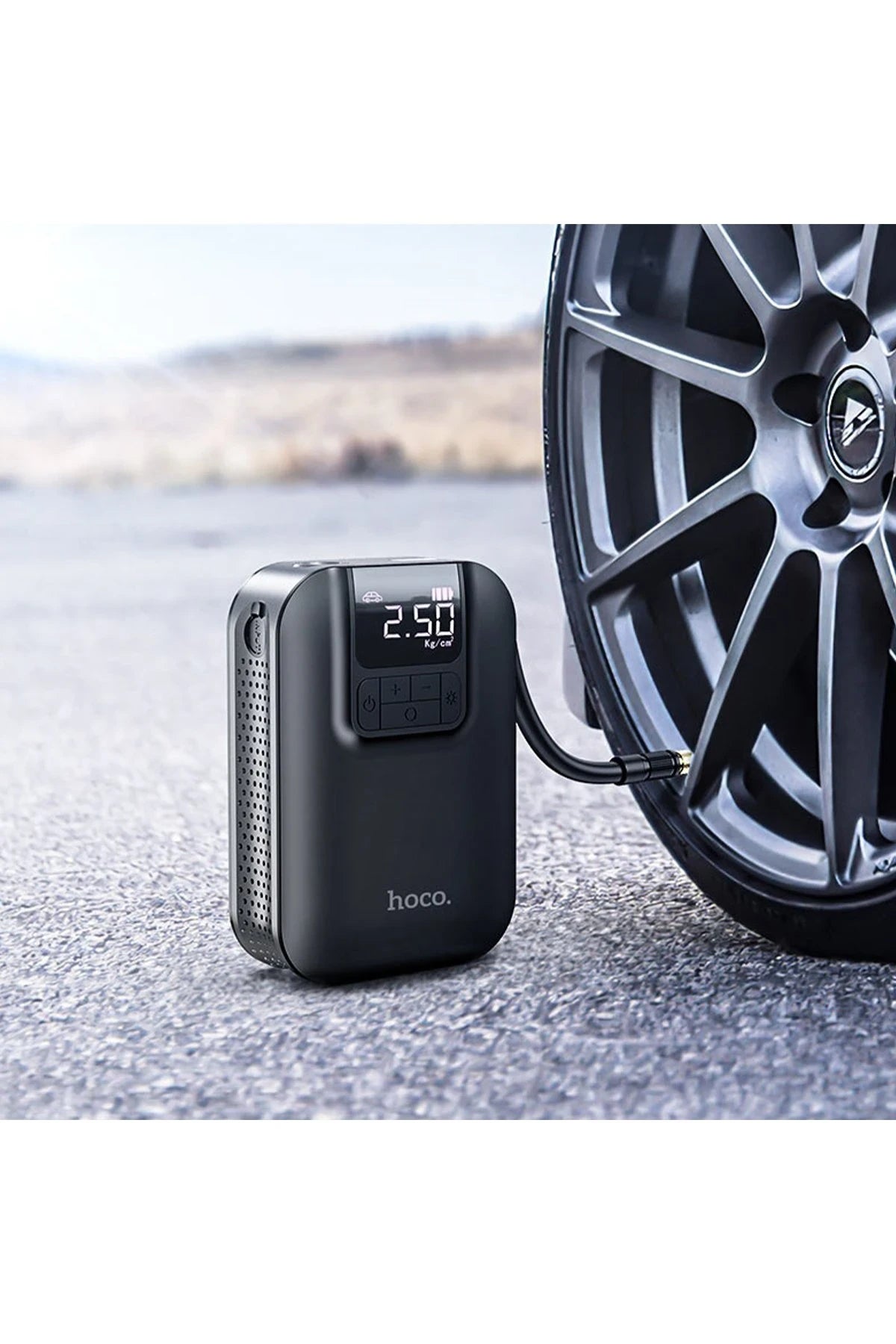 S53 Breeze Taşınabilir Akıllı Kablosuz Hava Kompresörü – 2500 mAh, Dijital Gösterge & 4 Mod