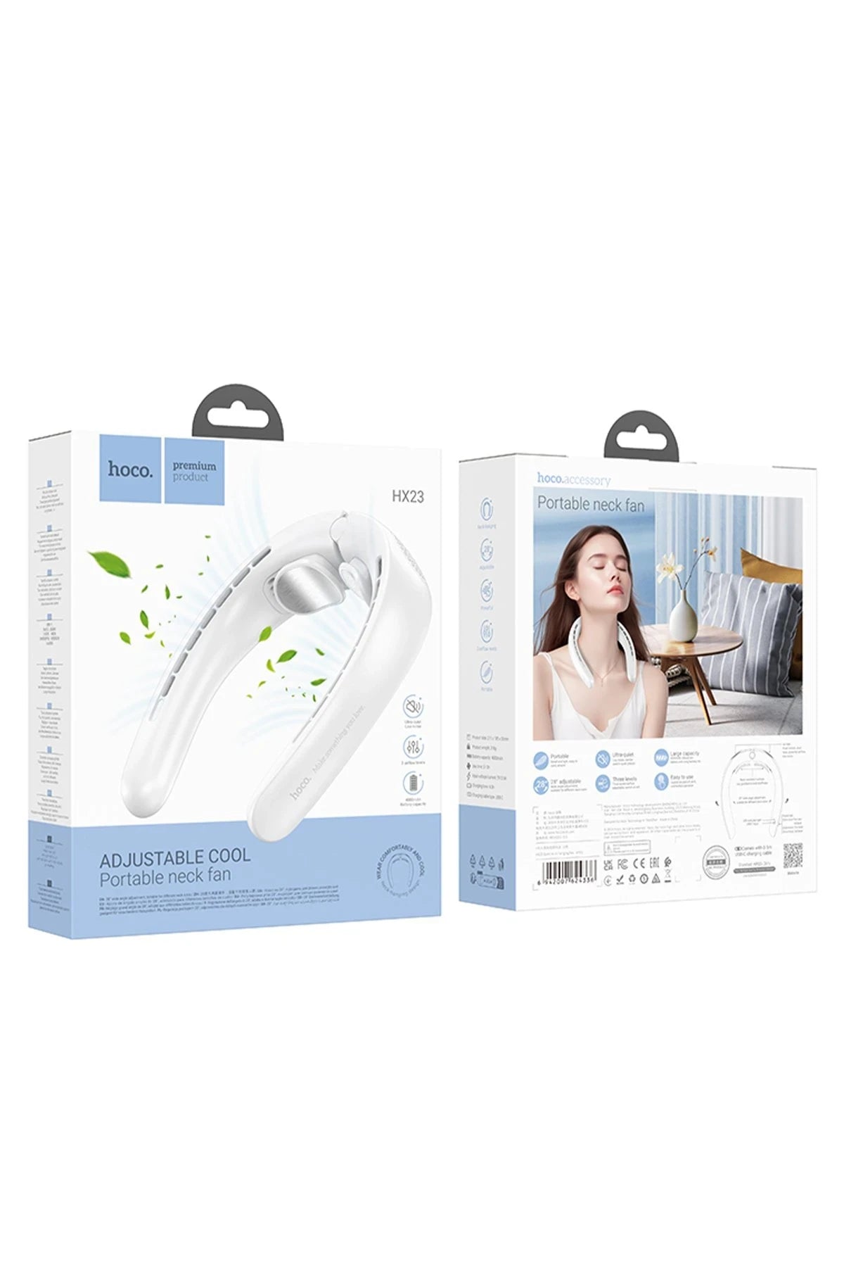 HX23 Spirit Boyun Askılı Soğutucu Fan – 4000 mAh, 3 Kademe Hız, Hafif Tasarım