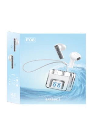 F08 – Dijital LED Ekranlı Şarj Kutusuyla TWS Bluetooth Kulaklık