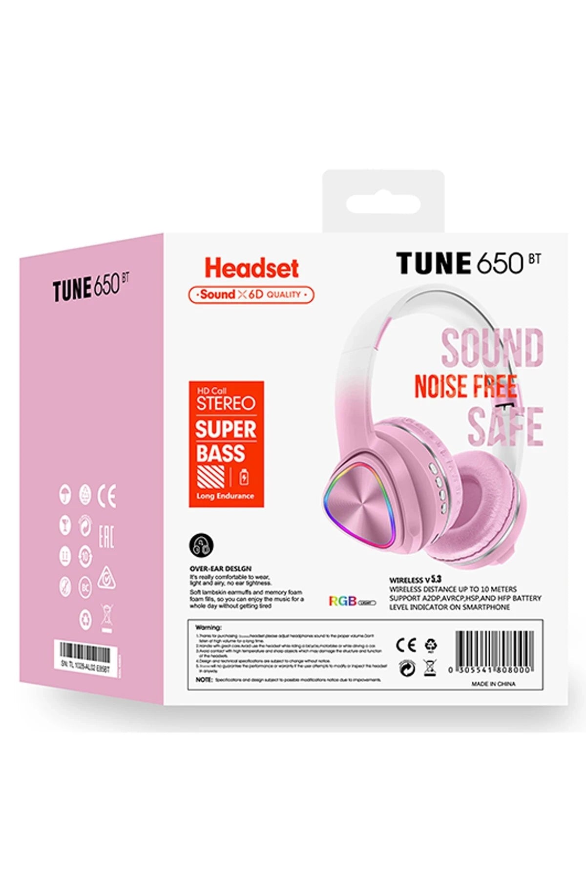 TUNE 650 BT – RGB Işık Efektli Bluetooth 5.3 Kablosuz Kafaüstü Kulaklık
