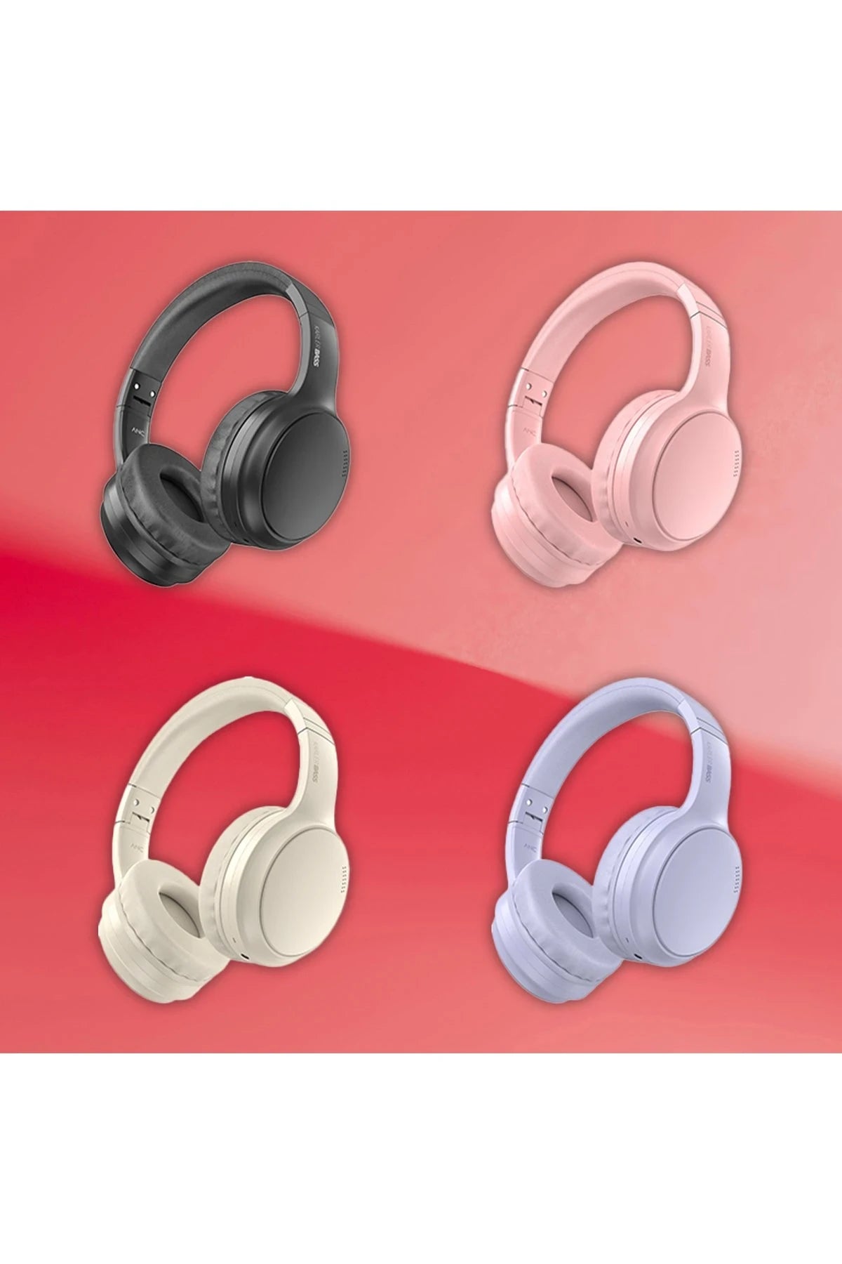 KRH4 – Kablosuz Stereo Kulaklık | Bluetooth 5.0, Mikrofon & Konforlu Tasarım