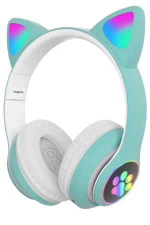 STN-28 – LED Işıklı, Bluetooth 5.0 Kedi Kulaklık: Ses, Stil ve Konfor Kuşağı