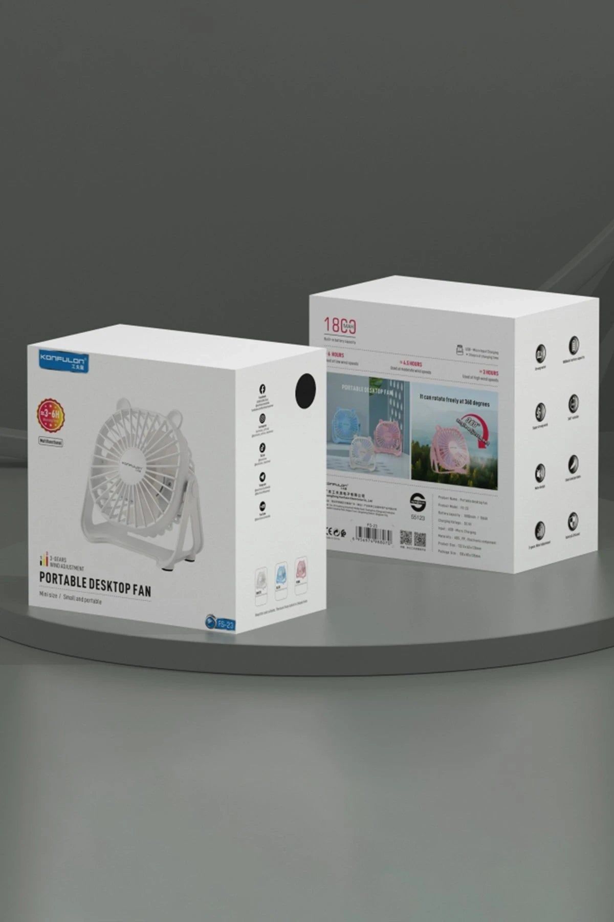 Konfulon FS23 Masaüstü Soğutma Fanı