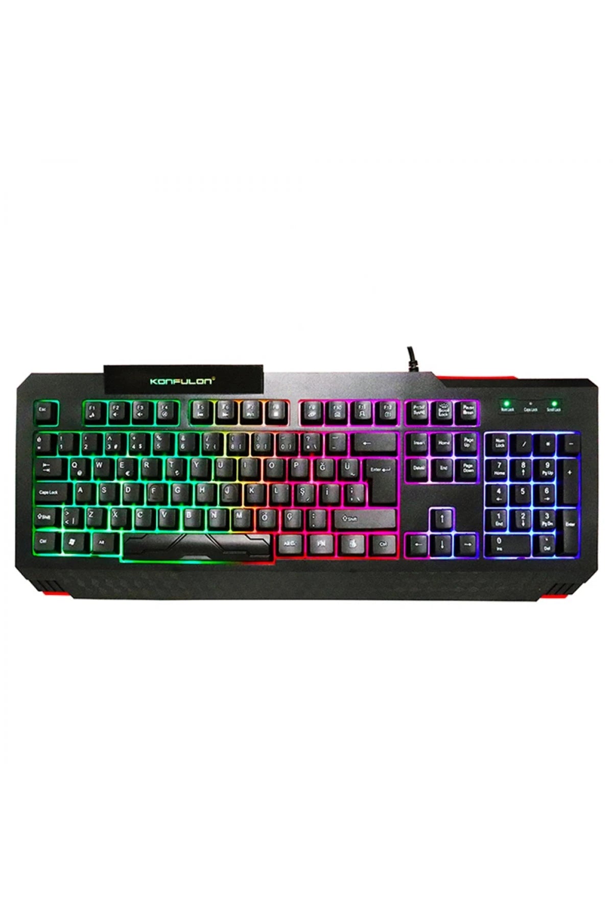 V2 RGB Işıklı Türkçe Q Kablolu Gaming Klavye