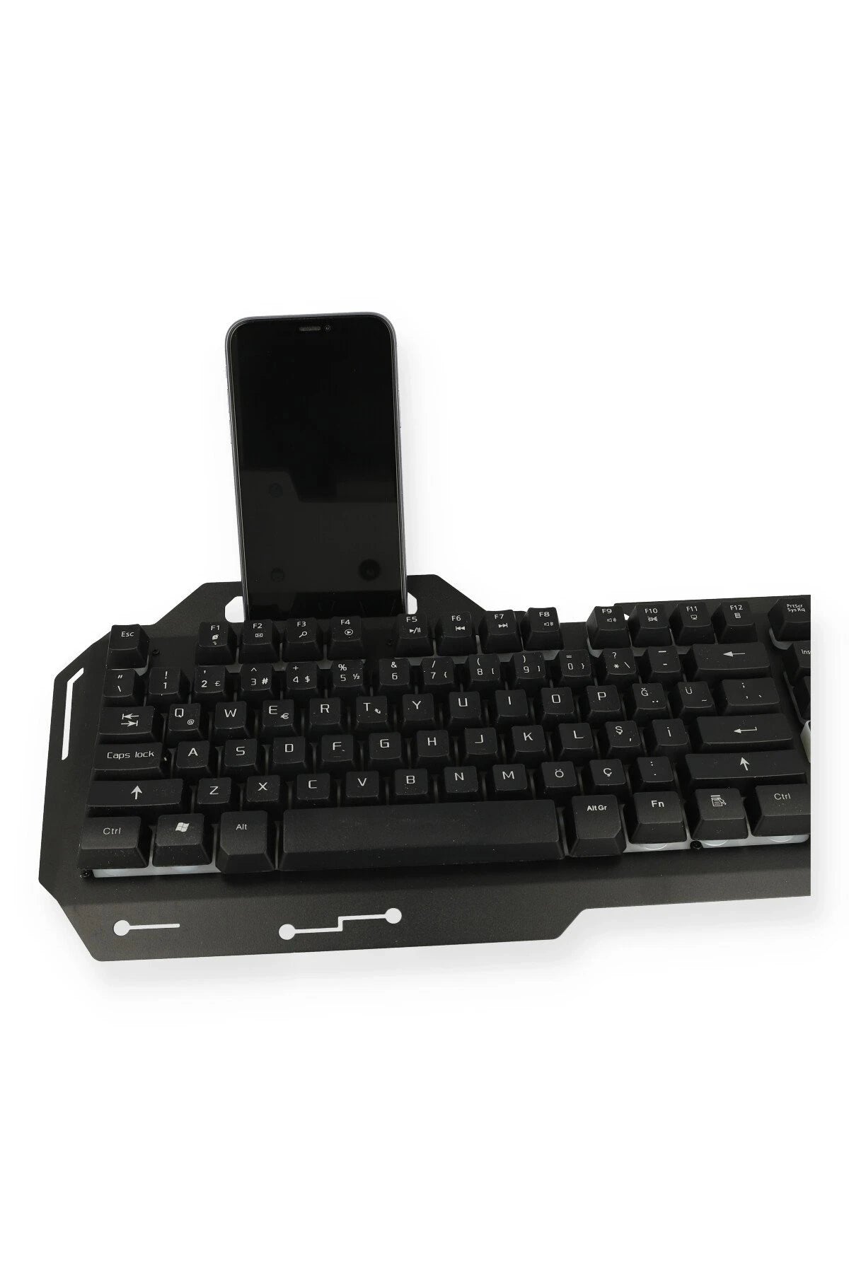 V1 RGB Işıklı Metal Yüzey Türkçe Q Kablolu Gaming Klavye