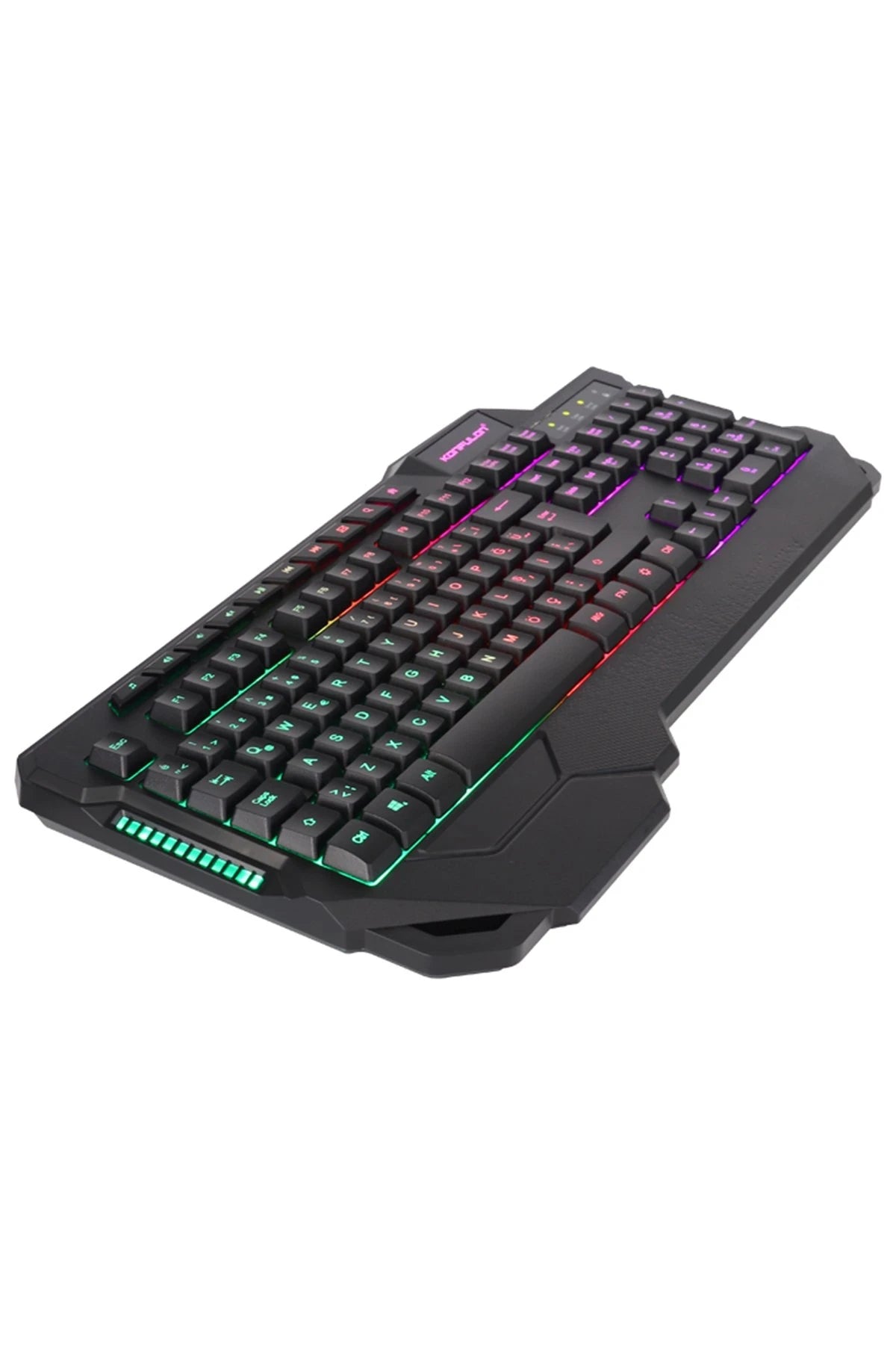 MK80 RGB Işıklı Türkçe Q Kablolu Mekanik Hisli Klavye