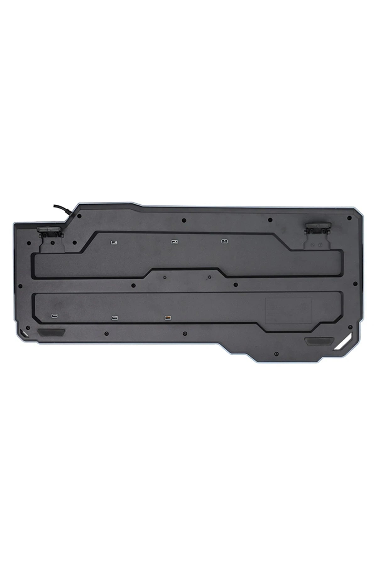 MK80 RGB Işıklı Türkçe Q Kablolu Mekanik Hisli Klavye